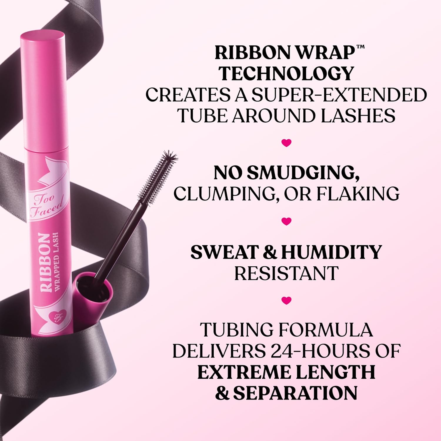 Too Faced Storybook Lashes Travel Size Mascara Set | Better Than Sex + Ribbon Wrapped Lash Tubing Mini Mascara Gift Set - Image 4