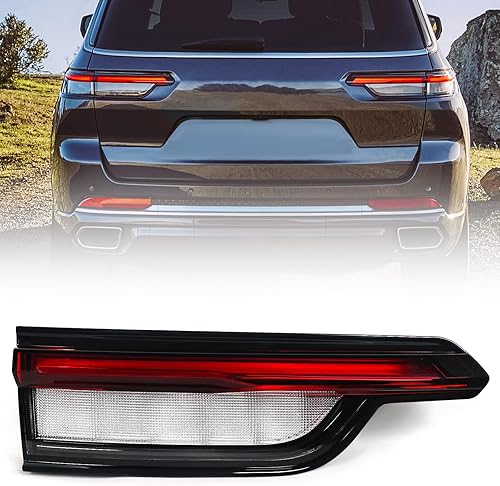 Huray Luz trasera interior izquierda para Jeep Grand Cherokee L 2021-2024 OE Factory LH luz trasera LED reemplazo para 68458943AD lado del conductor
