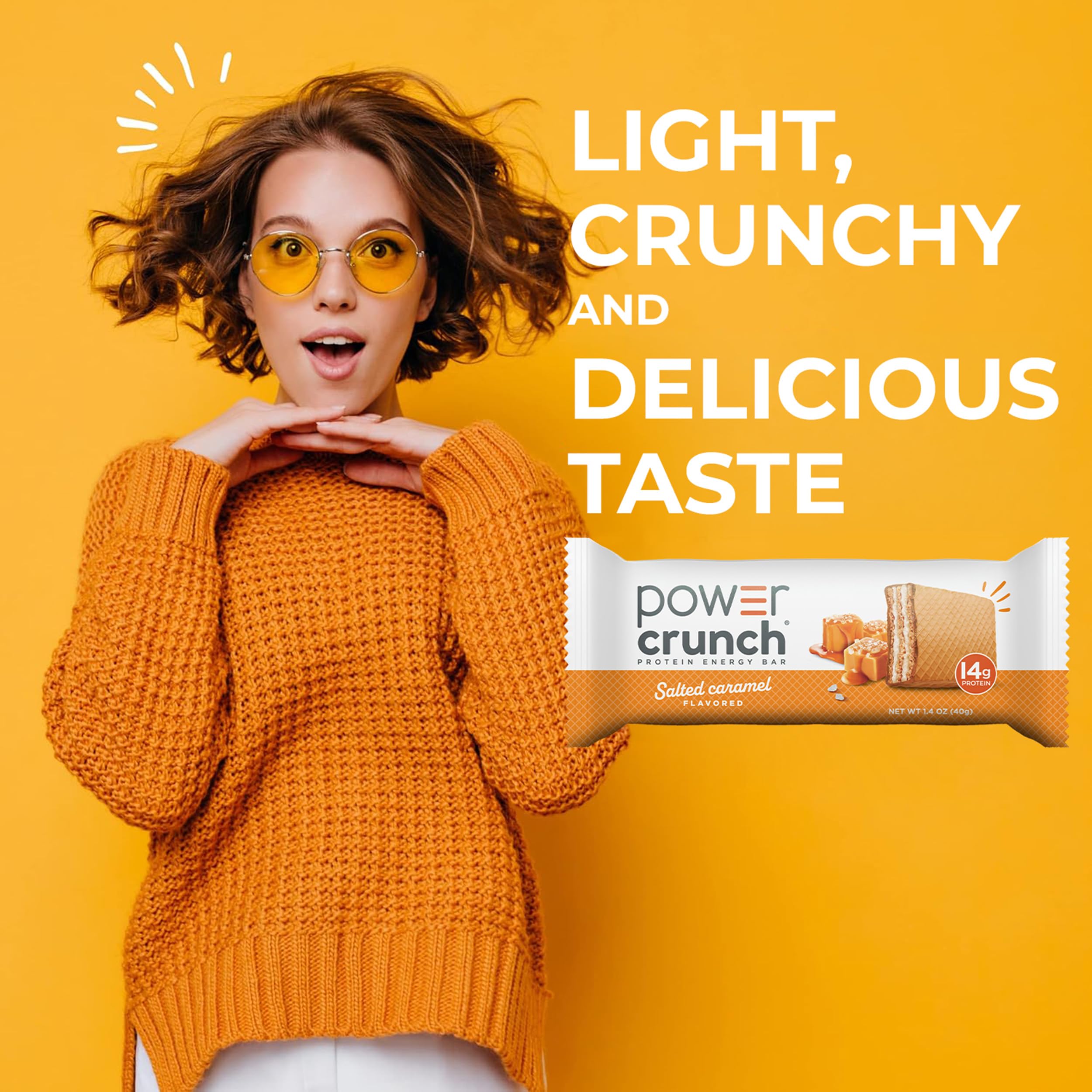 Power Crunch Bar - Original - Salted Caramel - 1.4 Oz - Case Of 12