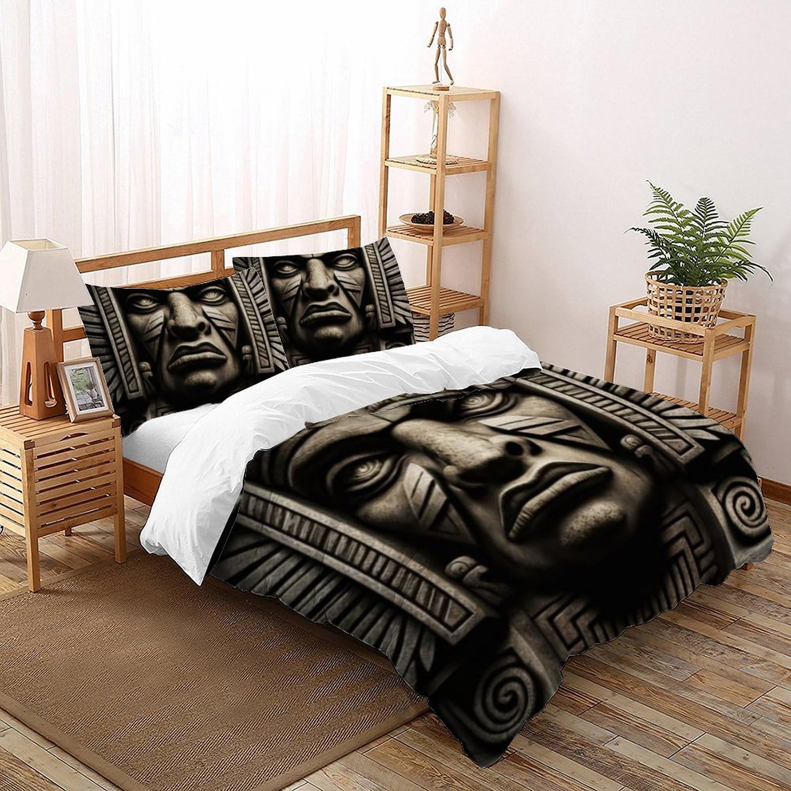 Housse de couette King microfibre lit double 220x240 parure lit imprimé 3D taie oreiller garçon