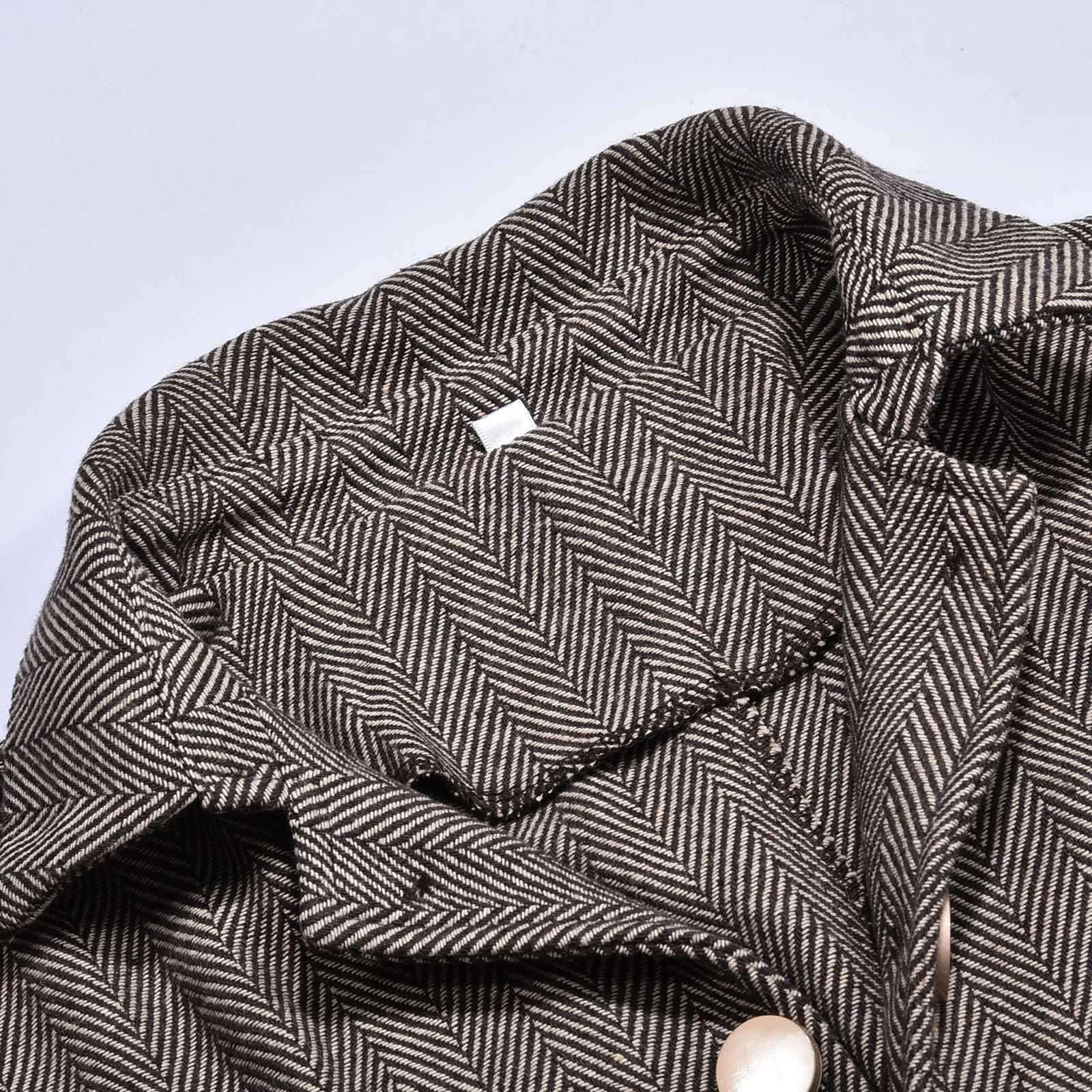 Generisch Blazer Elegante chaqueta de traje de oficina jacquard floral para mujer, con cierre de doble botonadura