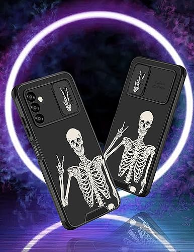 Miniatura 10 de Goocrux Funda para Samsung Galaxy A13 5G para niñas y mujeres, diseño único estético con funda de cámara deslizante para adolescentes para Galaxy