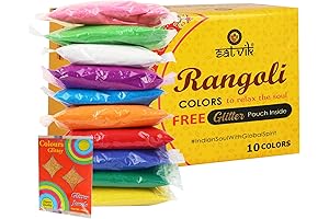 Craftsman Glitter Rangoli Colors Festival/Festive Vibrant Colors Diwali Gift