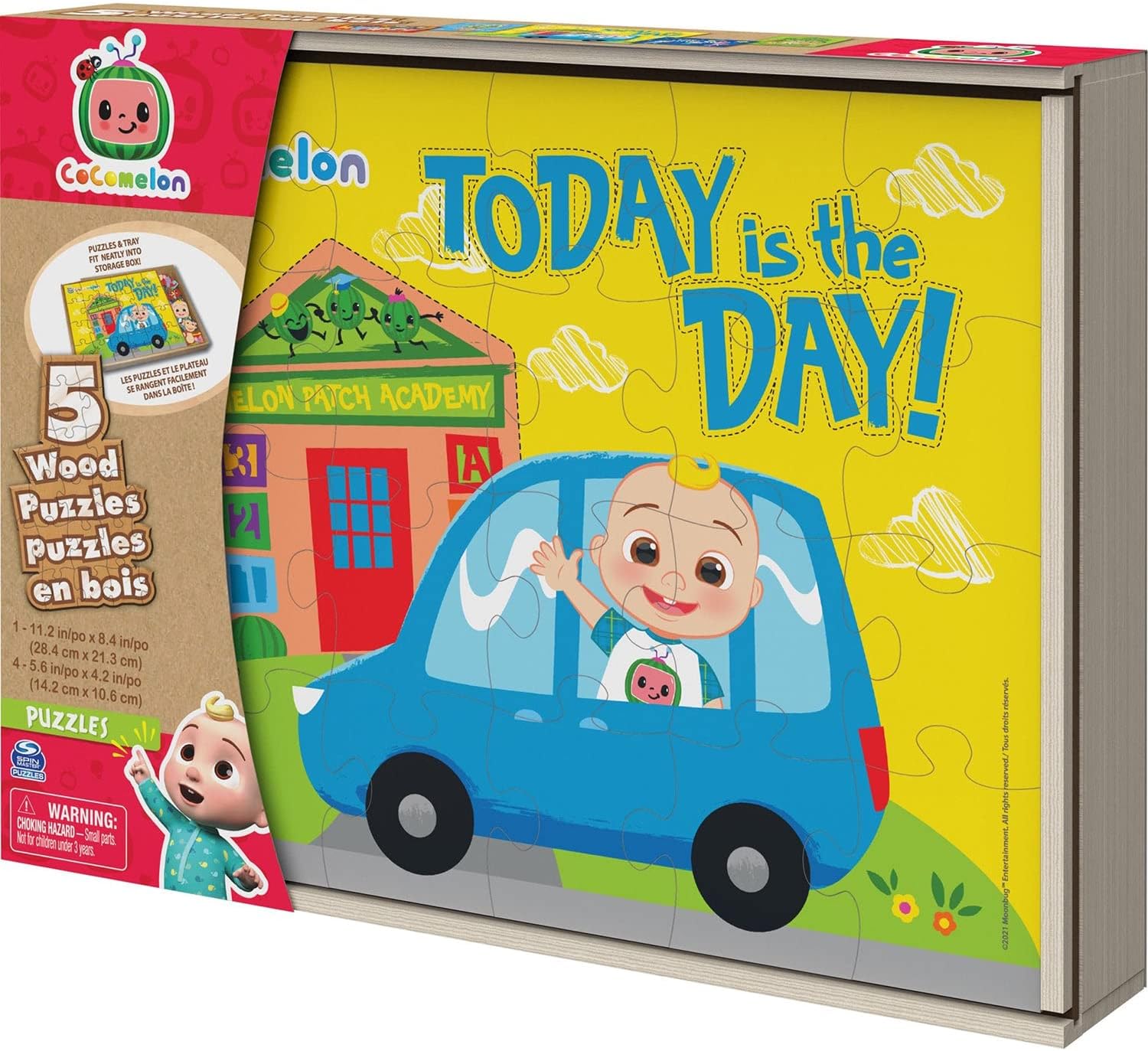 Cocomelon Wood Jigsaw Puzzle 5-Pack