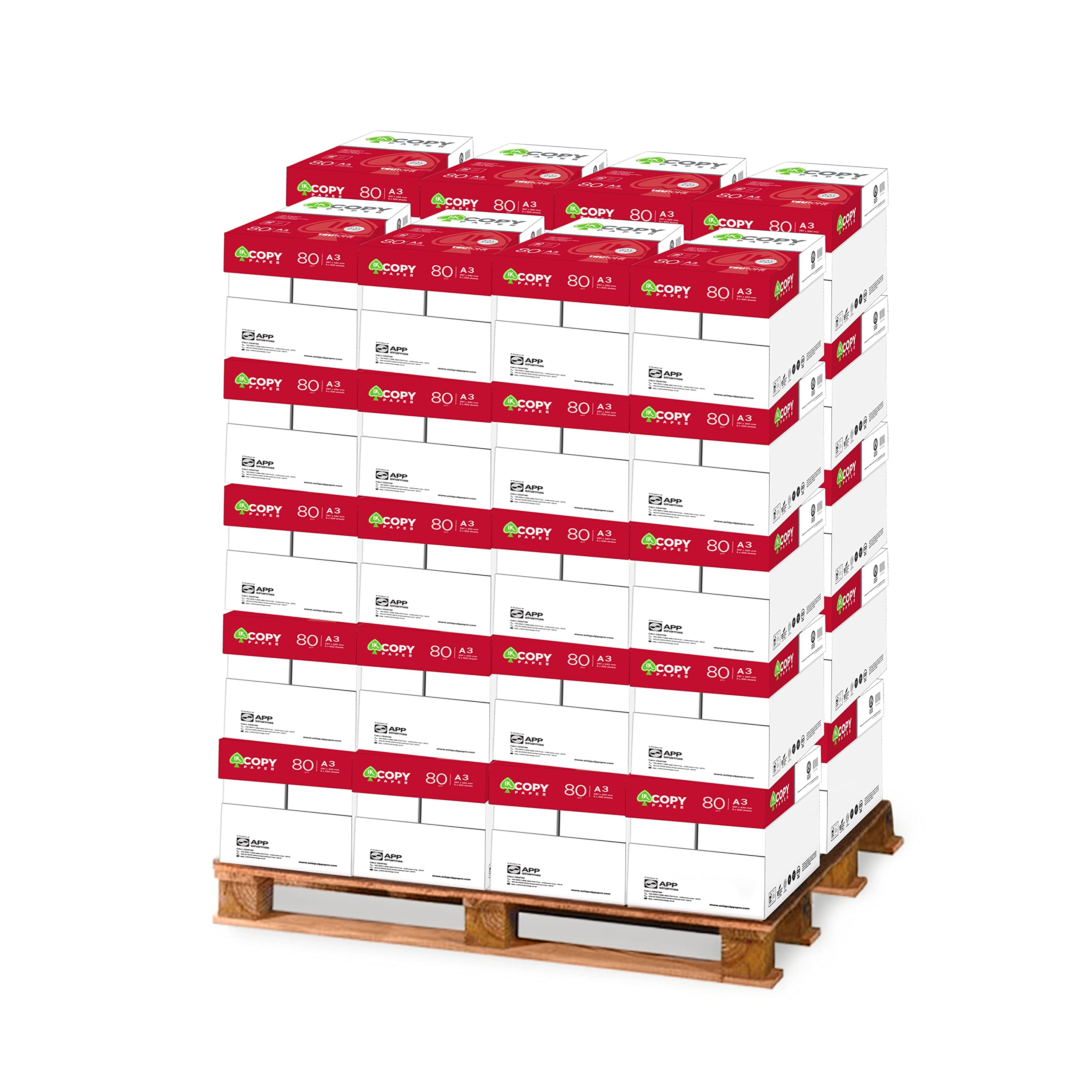 Fogli di marca Copy Paper | Scatola 500 fogli | DIN A4 e 80 g | Pacchetti per ufficio, casa | fogli per stampanti laser e iniezione - Fax | Confezione da 300 confezioni