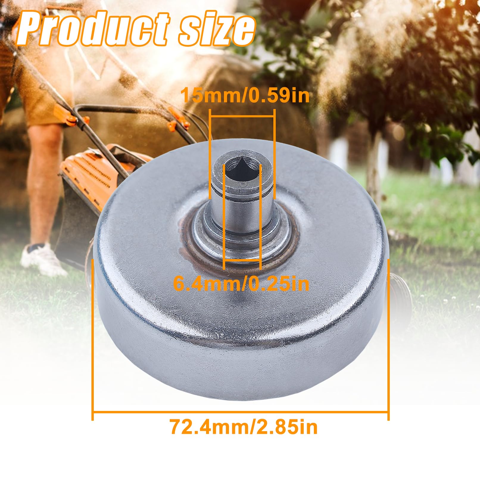 Kit de Embrague para Desbrozadora STIHL FS120, FS200, FS250, FS300, FS350, FS400, FS450, FS480 y FR450 Embrague con Placa Pasiva y Aguja de Pistón Reemplazo para 4128-160-2001