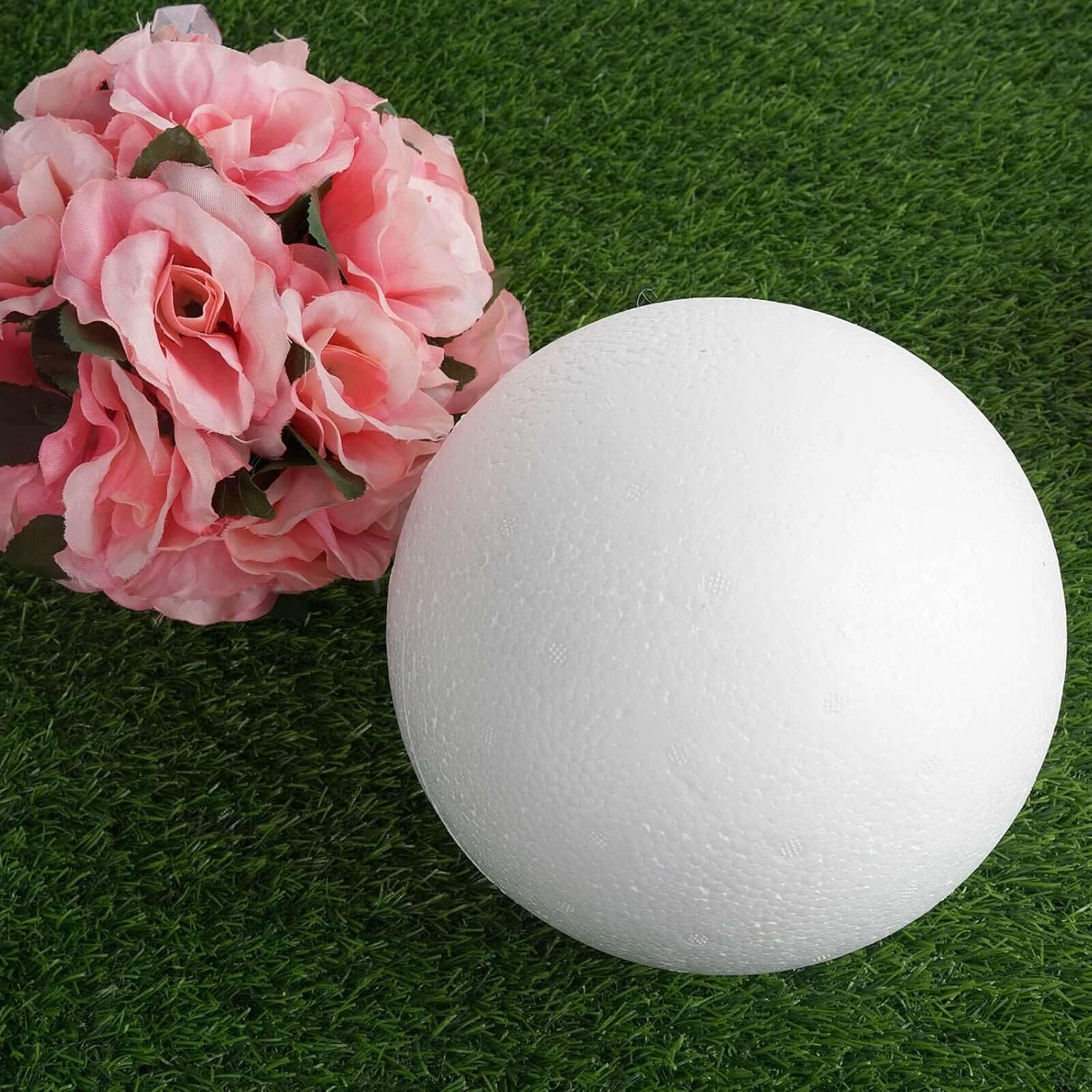 Efavormart 4 Pack | 8" White Foam Filler Foam Beads Balls