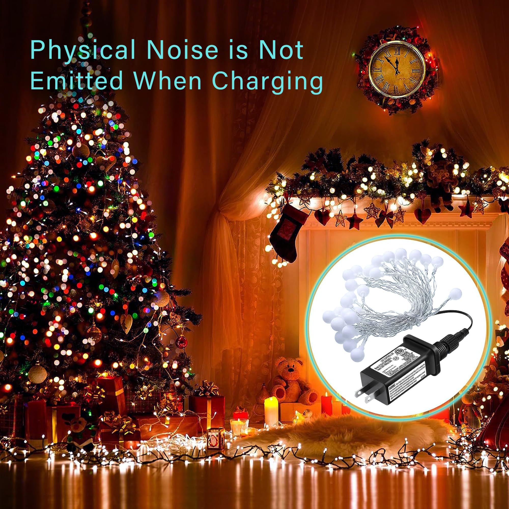 30V LED Transformer With 8 Modes & Memory - Low Voltage Power Supply For String Lights, IP44 Waterproof - View #10