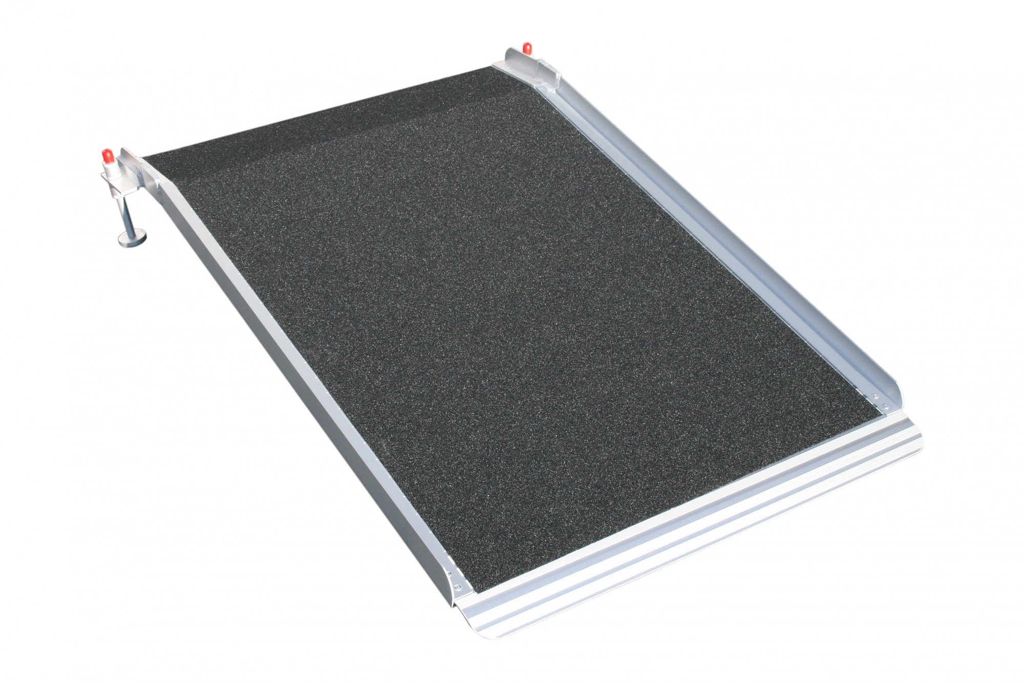 Stufenrampe höhenverstellbar Alurampe Rampe Rollstuhlrampe Auffahrrampe 120 cm Länge