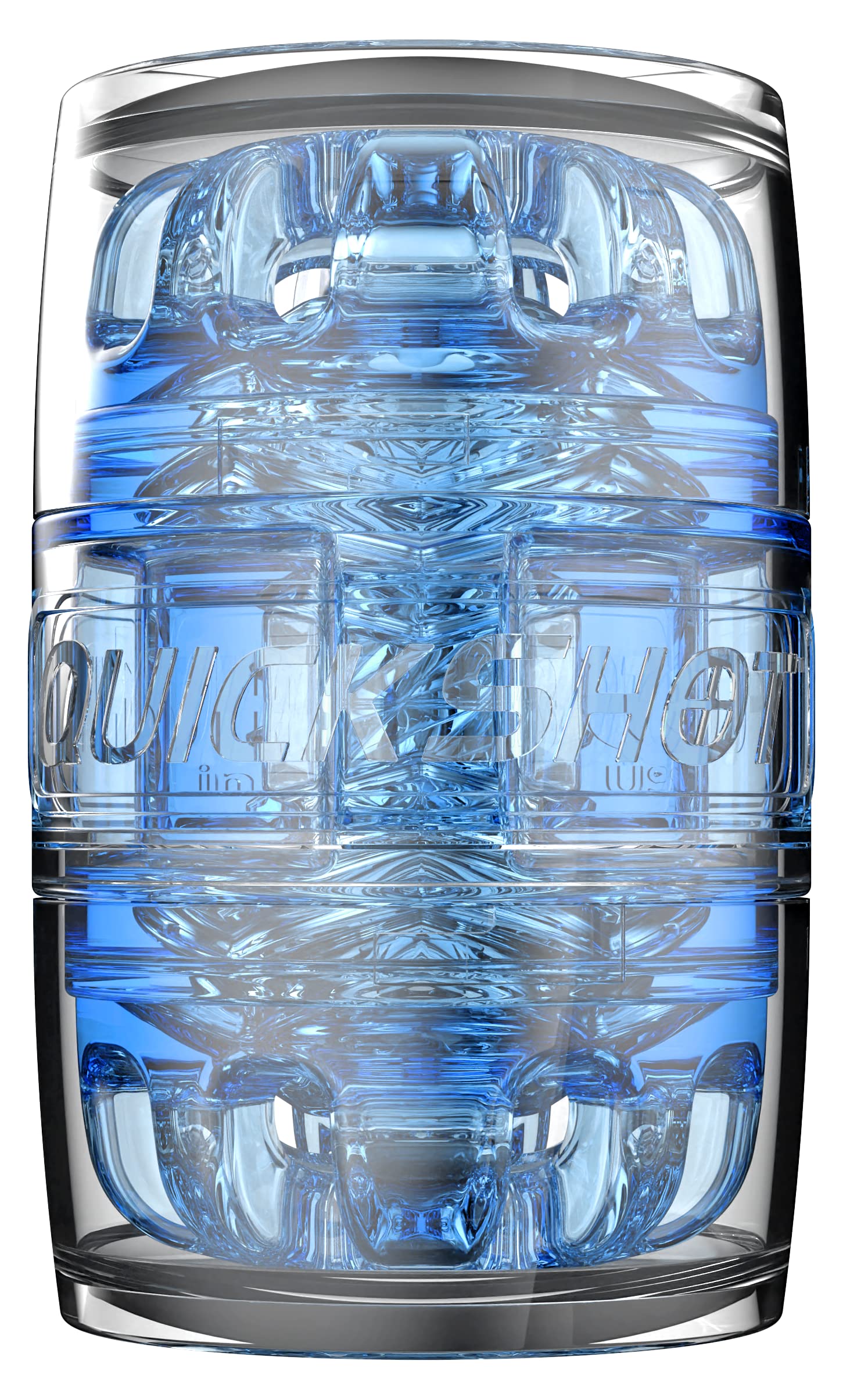 Fleshlight Quickshot Turbo Blue Ice - Masturbatore SuperSkin, giocattolo del sesso estremamente realistico