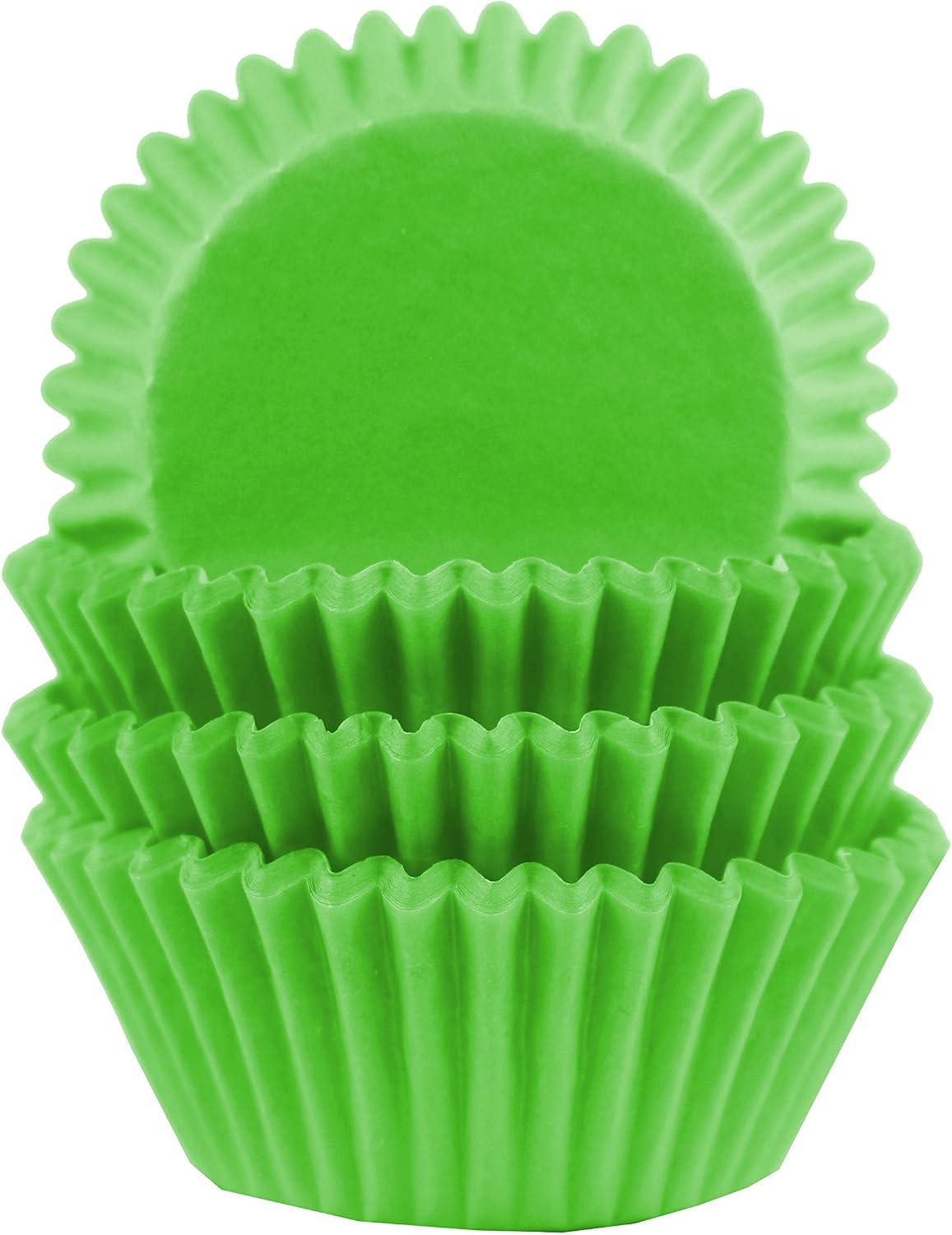 Baking Cups, Cupcake Liners, Birthday Party, Standard Size, Pack of 100 (Green)