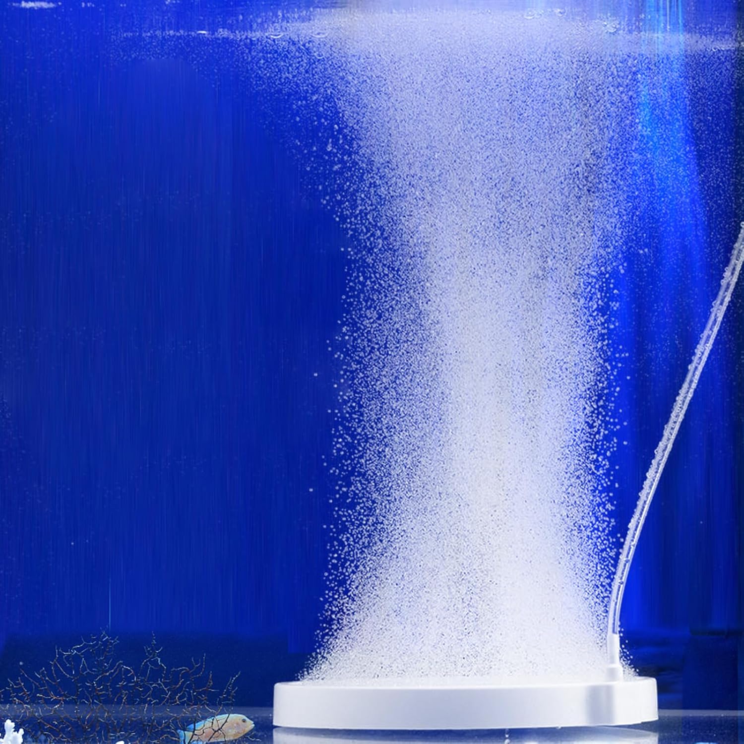 UPETTOOLS Aquarium Bundle - Aquarium Nano Air Stones 3.2 Inch with Airline Tubing Accessories and Aquarium Air Pump 5W