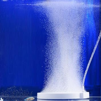 UPETTOOLSAquarium Nano Air Stone,Quiet Fish Tank Oxygen Diffuser30-70Gal | Ultra Quiet, Creates Fine Bubbles, Boost Dissolved Oxygen, for Small Fish Tank, No Pump, All accessories included