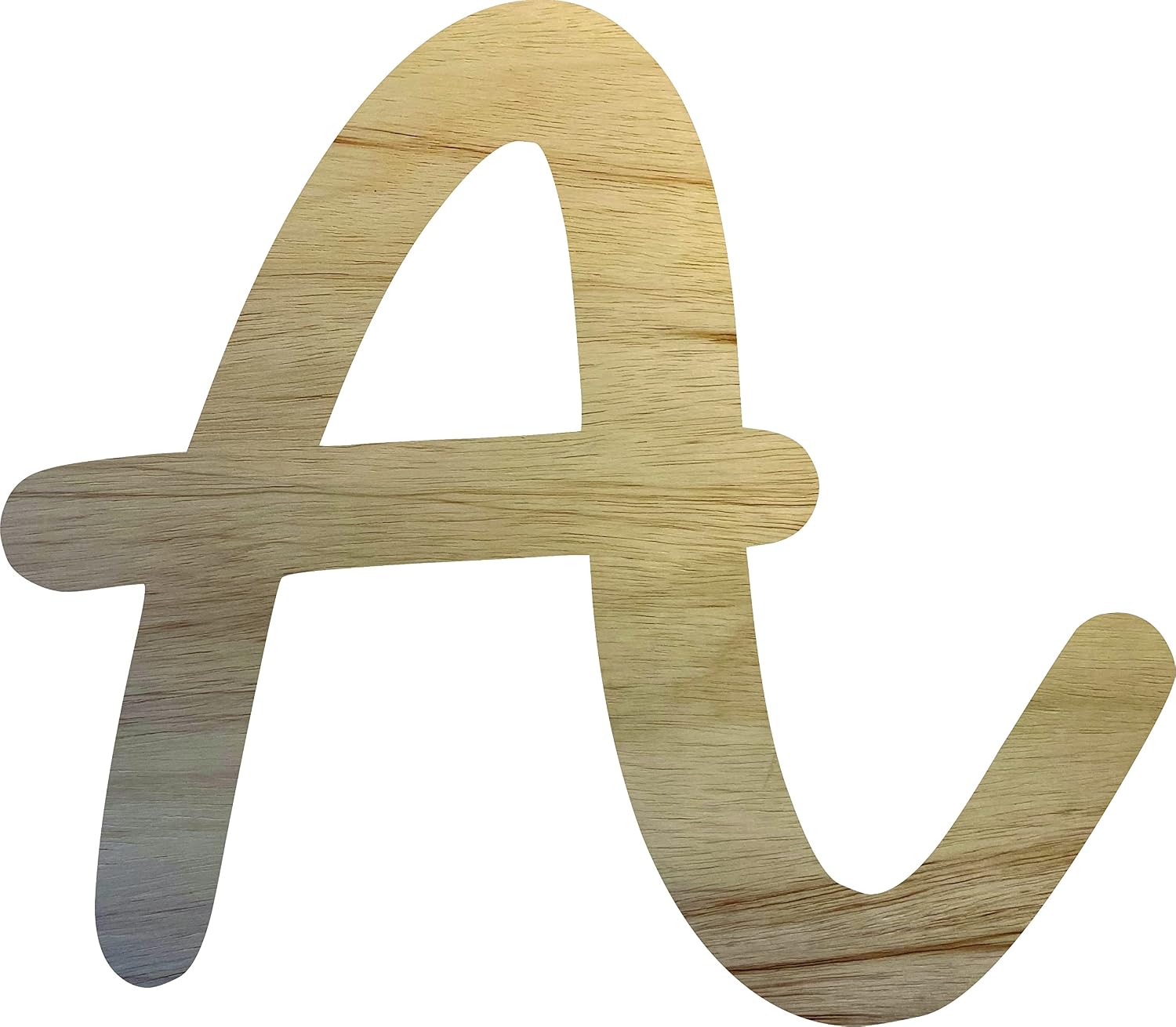 Wooden Letter 4" Blank A BRIGHTCANDY Font