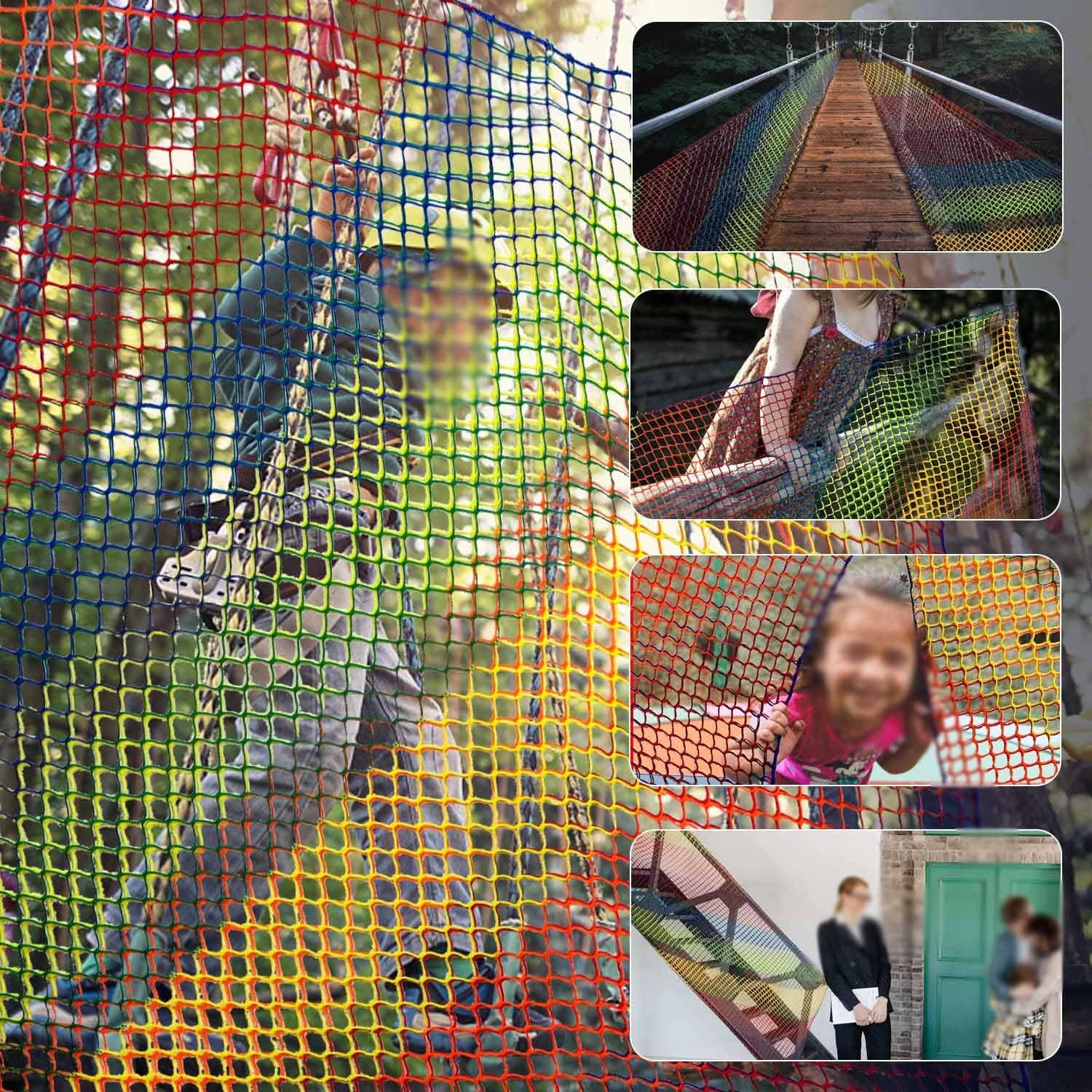 Portable Short Sided Soccer Net - 6Ft High x 8Ft Wide - Orange