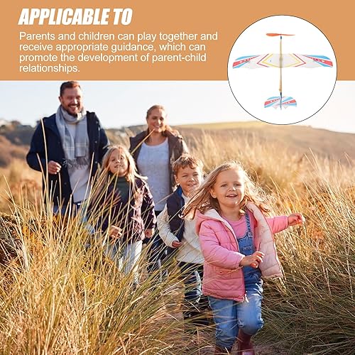 Miniatura 3 de TOYANDONA 10 unidades de banda de goma accionada modelo avión planeador avión fiesta de cumpleaños avión juguete interior exterior para niños niños