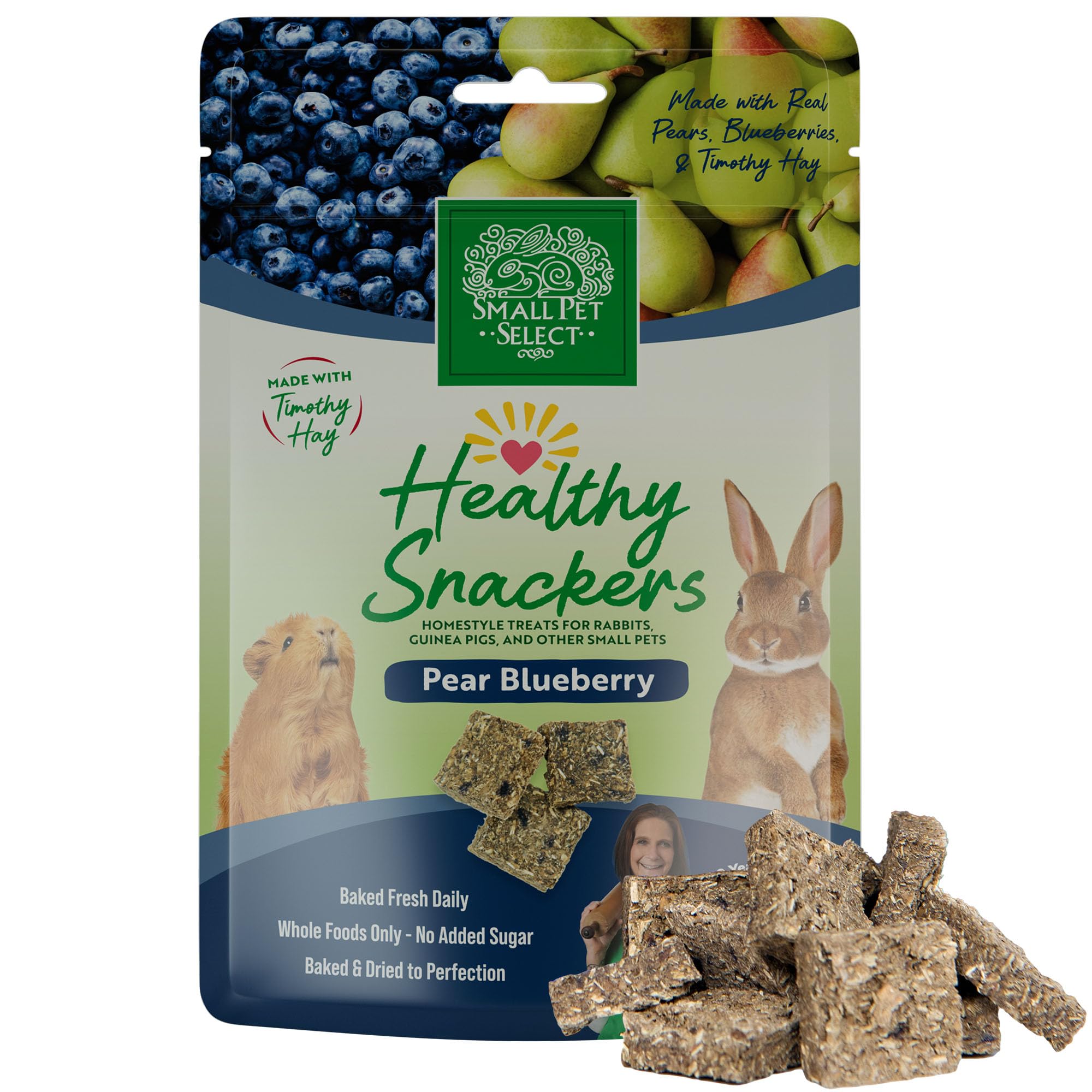 Small Pet Select Healthy Snacker, Pear &amp; Blueberry, Rabbits, 2 oz
