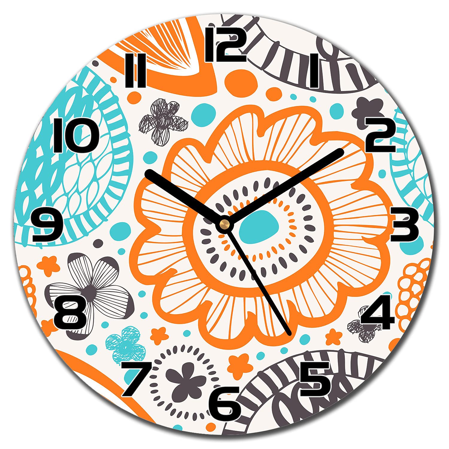 Horloge en verre de sécurité Coloray avec impression haute définition Trancote