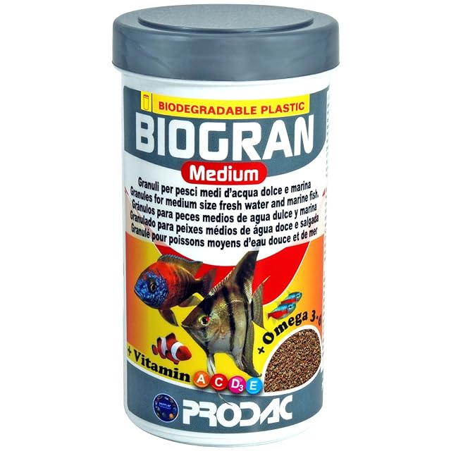 Prodac Biogran Medium - Granulos Para Peces Medios De Agua Dulce Y Marina 250ml 120gr