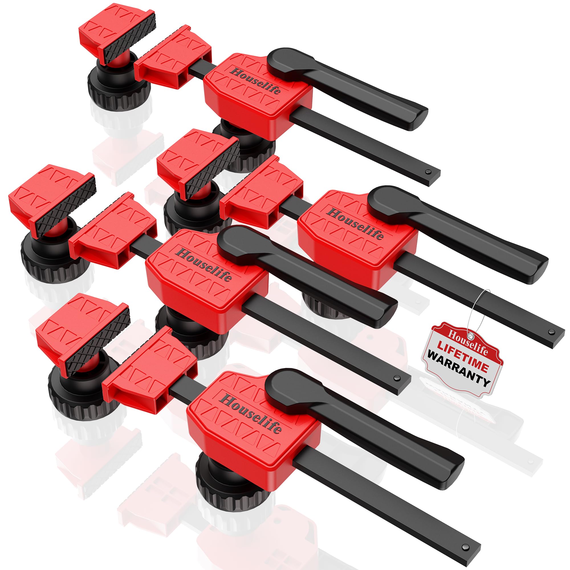 EWORK Bench Dog Clamps 4 Pack - Wood Clamps Up To 155 Lbs - For Workbench 3/ 4" Dog Hole, Edge Clamps, Woodworking Tools And Accessories