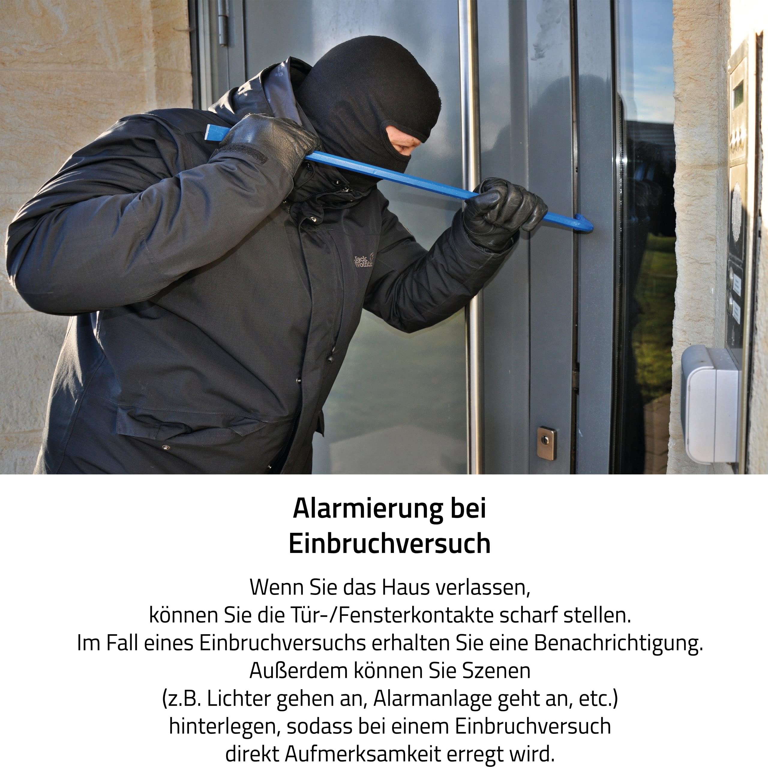 Eurotronic 700203 Tür-/Fensterkontakt Z-Wave Plus (Sensor zur Überwachung von Fenster & Türen, intelligentes Smarthome Zubehör, optimierte Energieersparnis & Schutz vor Einbruch)