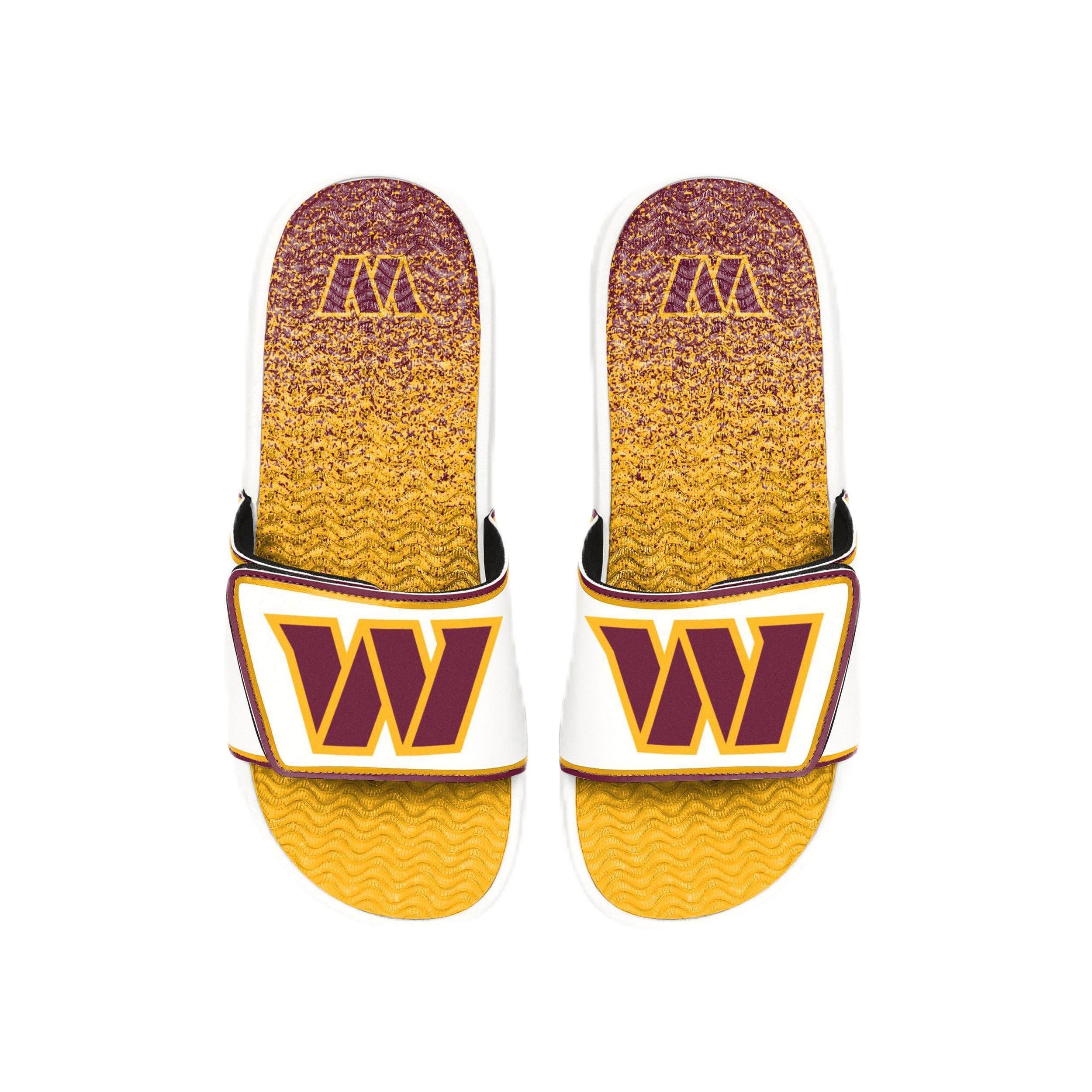 FOCO mens Nfl Primary Team Logo Gradient Gel Slide Sandals