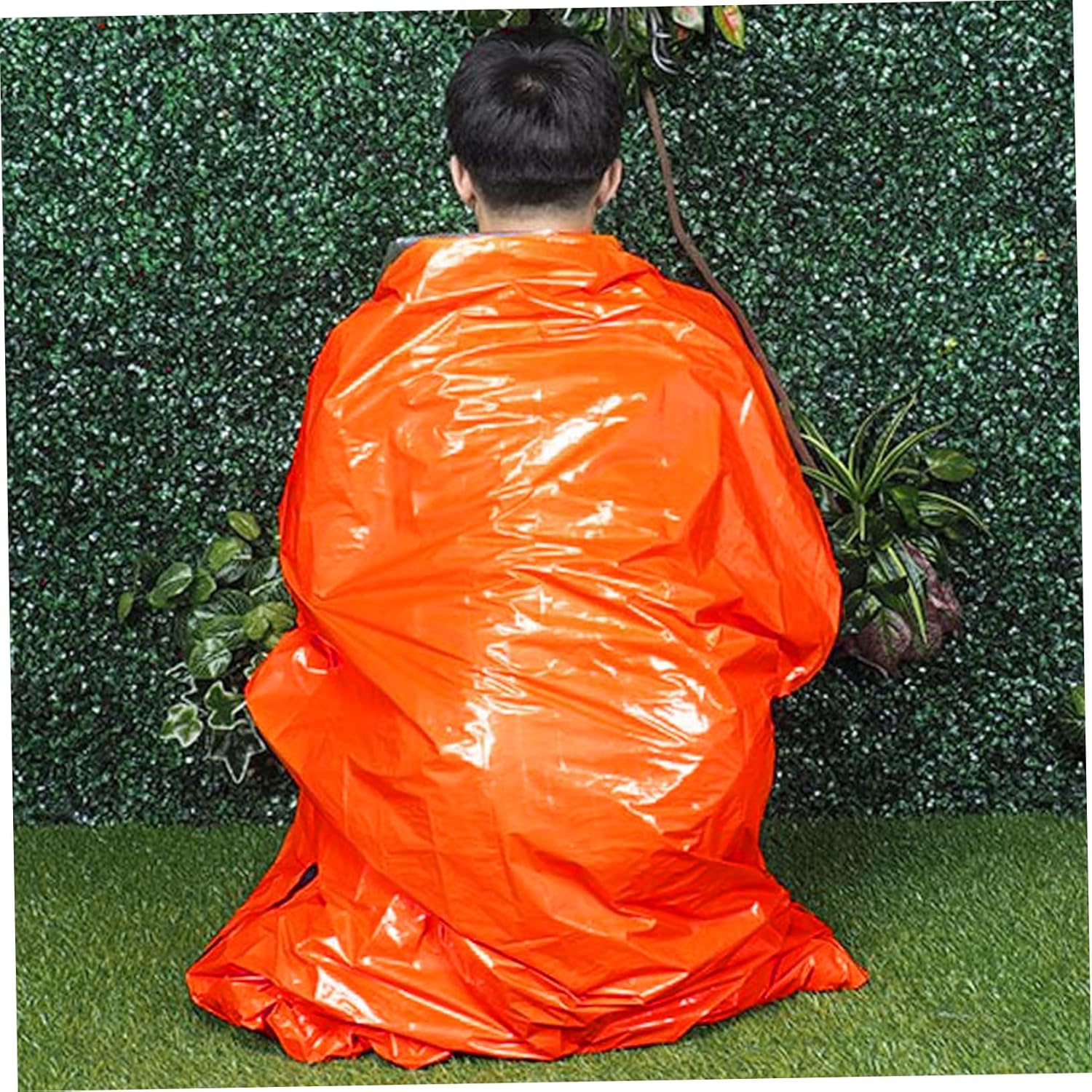Thermal Survival Sleeping Bag Emergency Space Blanket Insulated Tent Lightweight Raincoat Portable Camping Gear