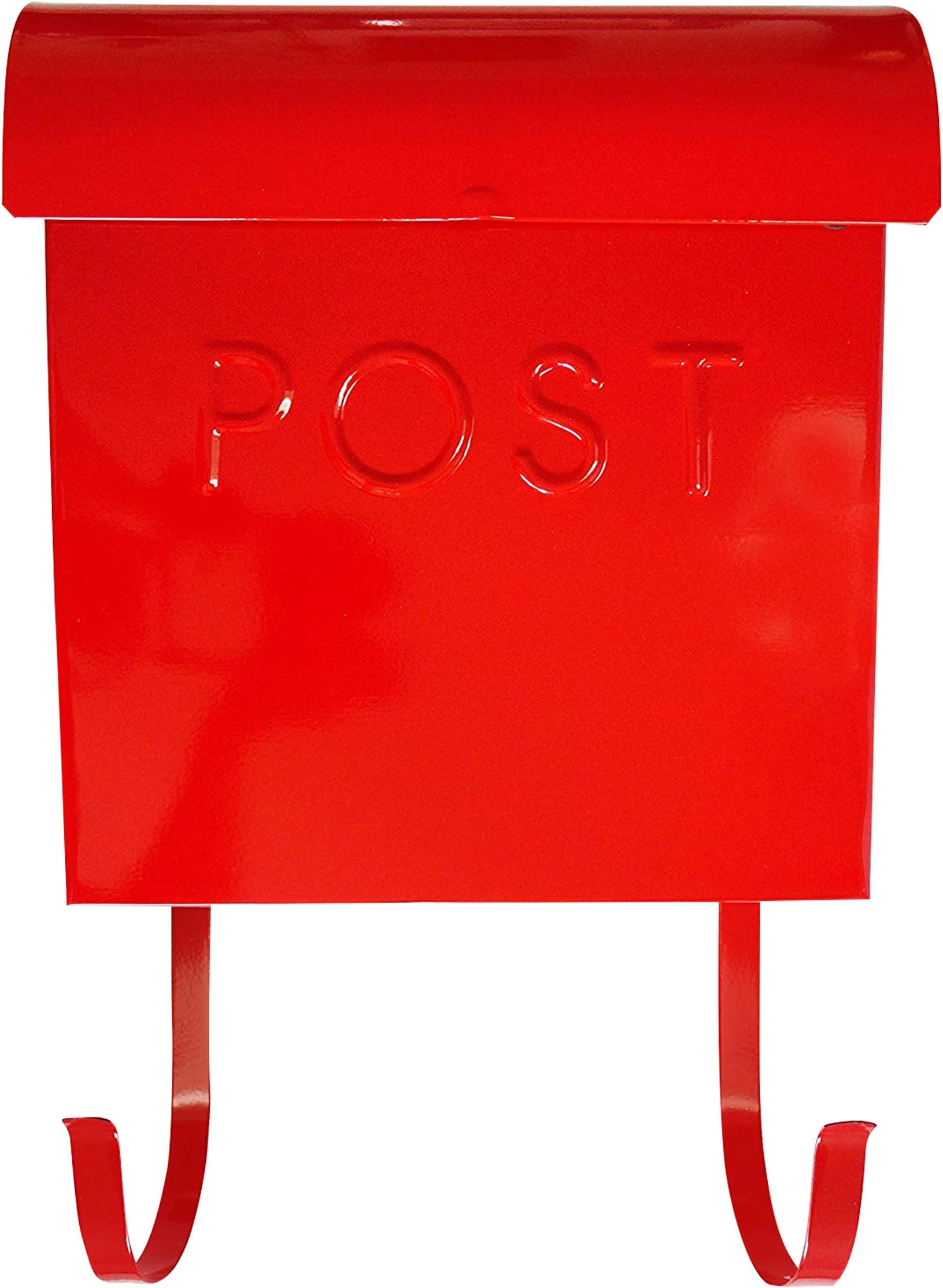 NACH Mailboxes for Outside Wall Mount, 12 x 11.2 x 4.5 inch, Red Wall Mounted Mailbox, Waterproof Mailbox with Outdoor Newspaper Holder - The Euro Mailbox