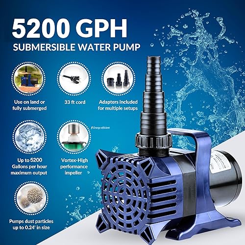 Miniatura 6 de Alpine PAL5200 5200GPH Cyclone bomba de 33 pies