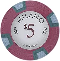 Vista 14 de Claysmith Gaming Milano Casino - Fichas de póquer de arcilla de grado 0.35 oz, paquete de 50