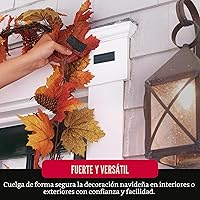 Vista 5 de VELCRO Brand Sujetadores resistentes, tiras de 4 x 2 pulgadas con adhesivo, 8 juegos, soporta 10 libras, cinta adhesiva de fuerza industrial negra