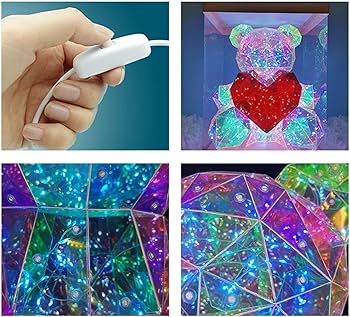 Amazon.co.jp : ライトアップベアおもちゃ、3Dイルミネーション