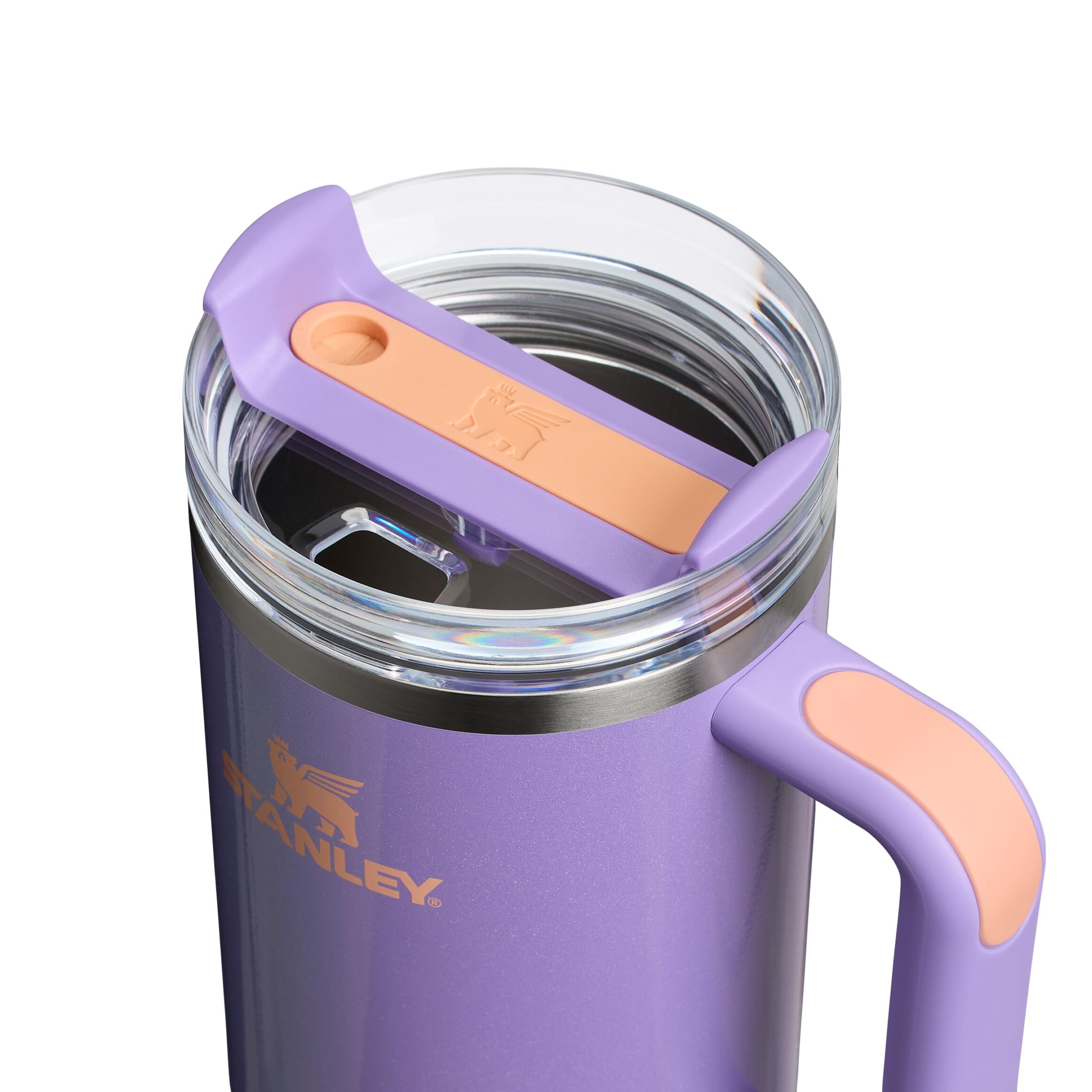 Stanley Quencher H2.0 Flowstate Tumbler 1.2L – Cold for 11 Hours – Iced for 48 Hours – Metal Water Bottle with Straw, Handle and Lid – Dishwasher Safe – Travel Mug for Cold Drinks – Periwinkle Shimmer — view 7