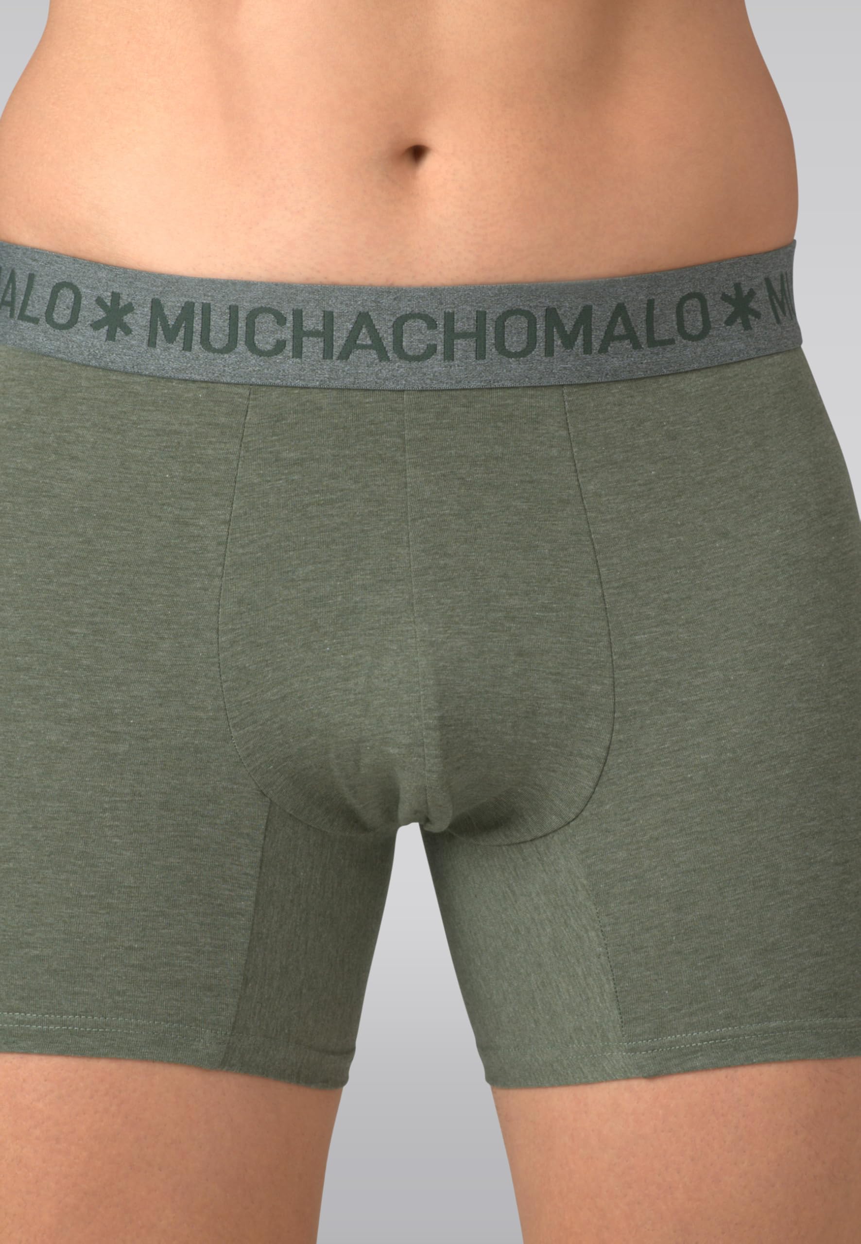 Muchachomalo Calzoncillos para Hombre, Ropa Interior Lisa de Algodón para Hombre, Pack de 3 Unidades, Bóxers Lisos de Corte Clásico con Cintura Elástica