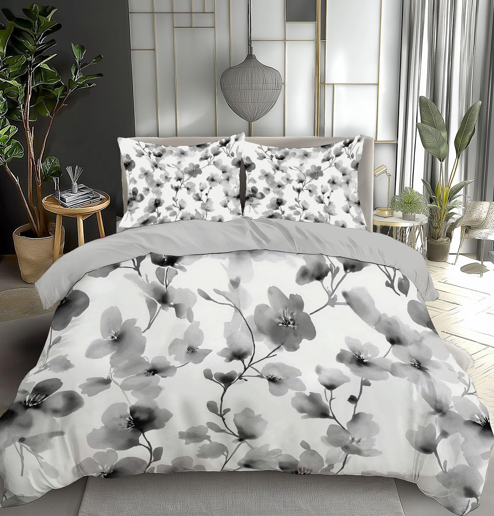Housse de couette 140x200 fermeture eclair pour enfiler son lit facilement