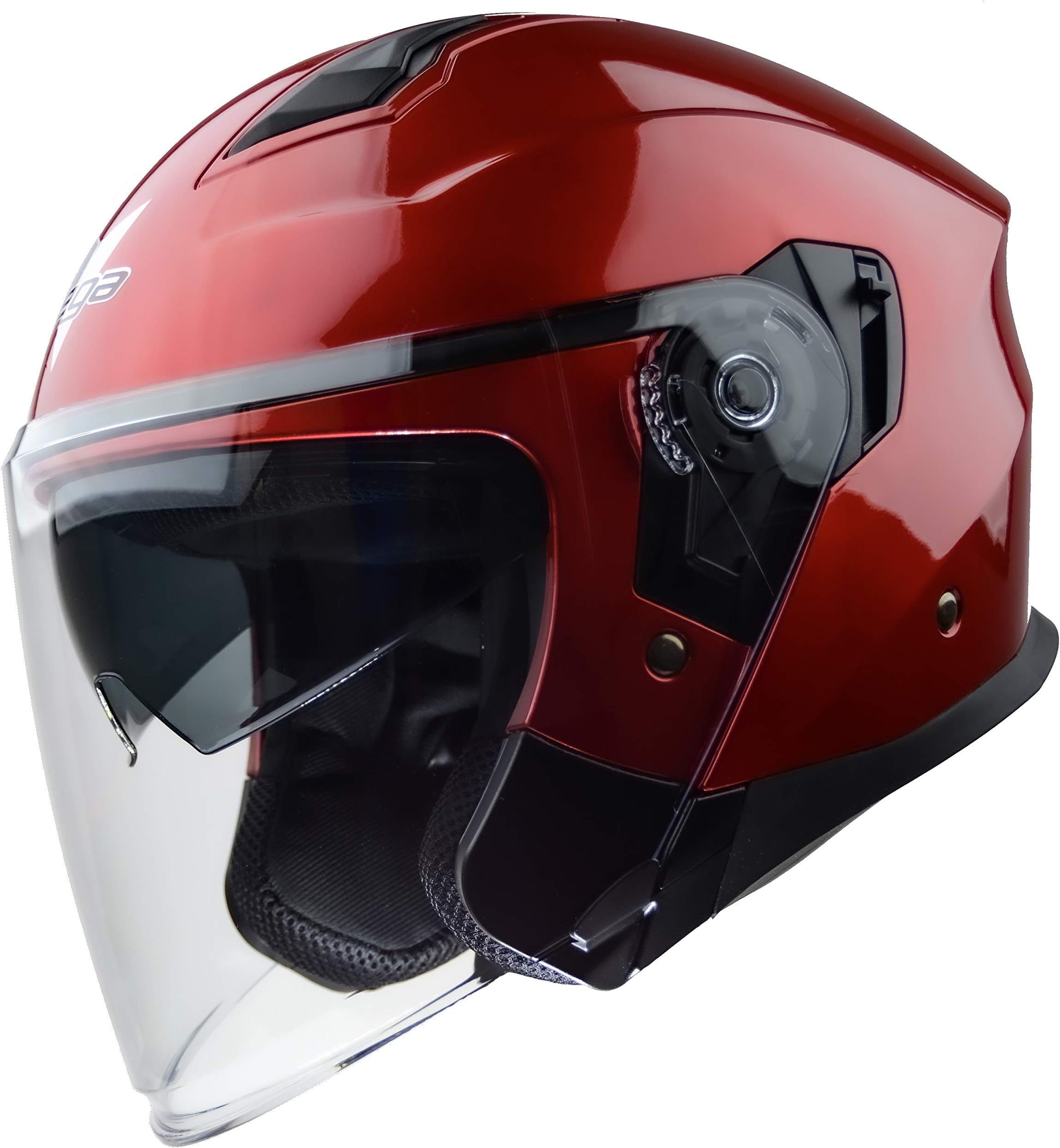 Helmets Magna Advanced Open Face Motorcycle Helmet with Integrated dropdown Sunshield