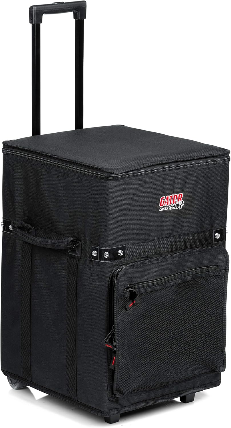 Gator Cases Utility Series Cargo Case with Lift-Out-Tray, Wheels, and Retractable Pull Handle, 13.5" x 12.75" x 14" (GX-20)