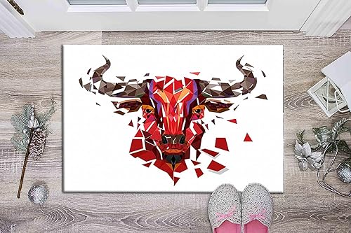 Miniatura 5 de kayra export Alfombra clásica, alfombras de salón, alfombras de toro, alfombra de suelo, alfombra gruesa, alfombra de toro, alfombra de animales,