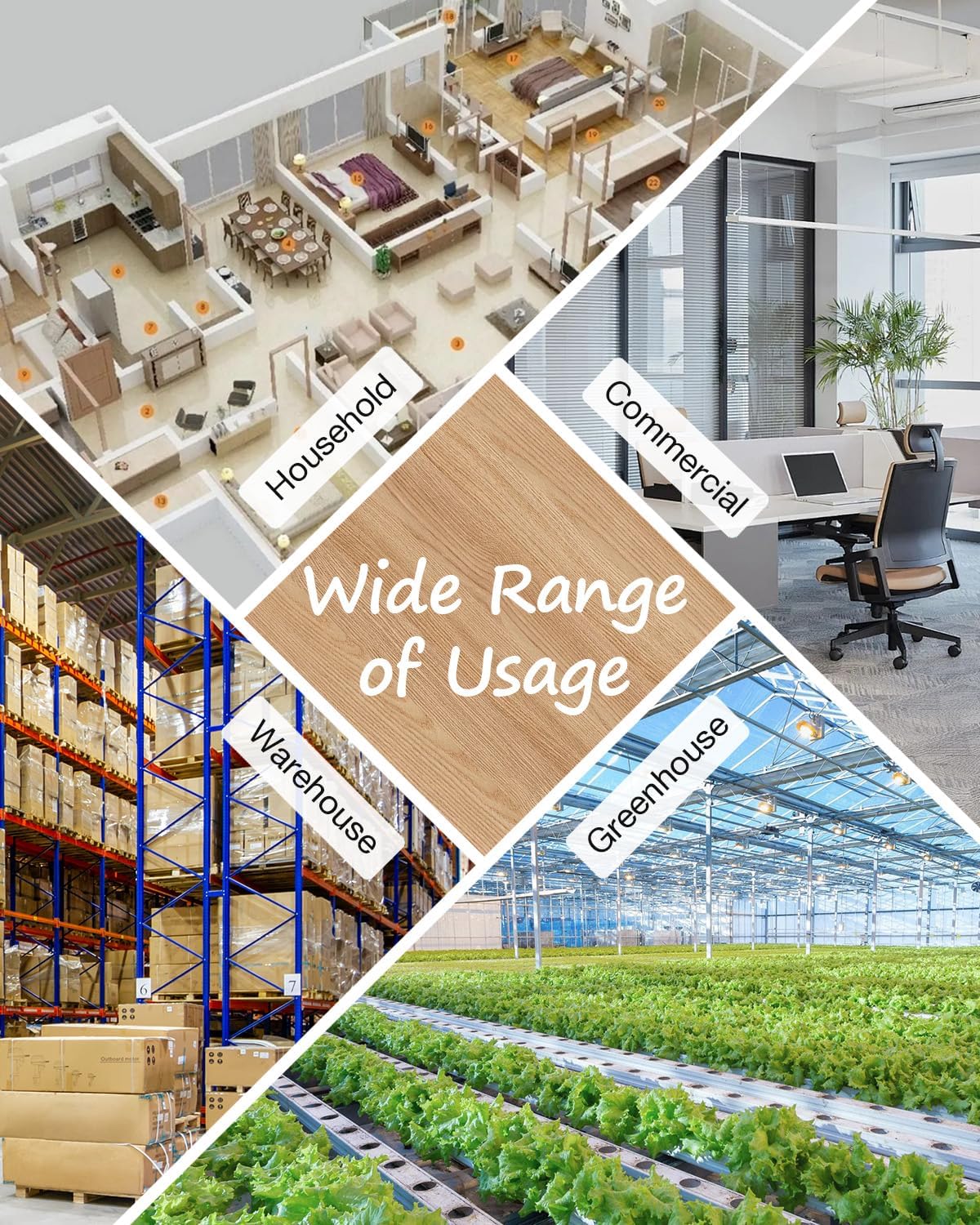 mifasol Humidifier Large Room, 5.3Gal/20L Whloe House Humidifiers for Home, Quickly & Evenly Humidify Larger Areas,Dual Mist Nozzles and Atomizers, Plant/Commercial/Greenhouse/Office, White