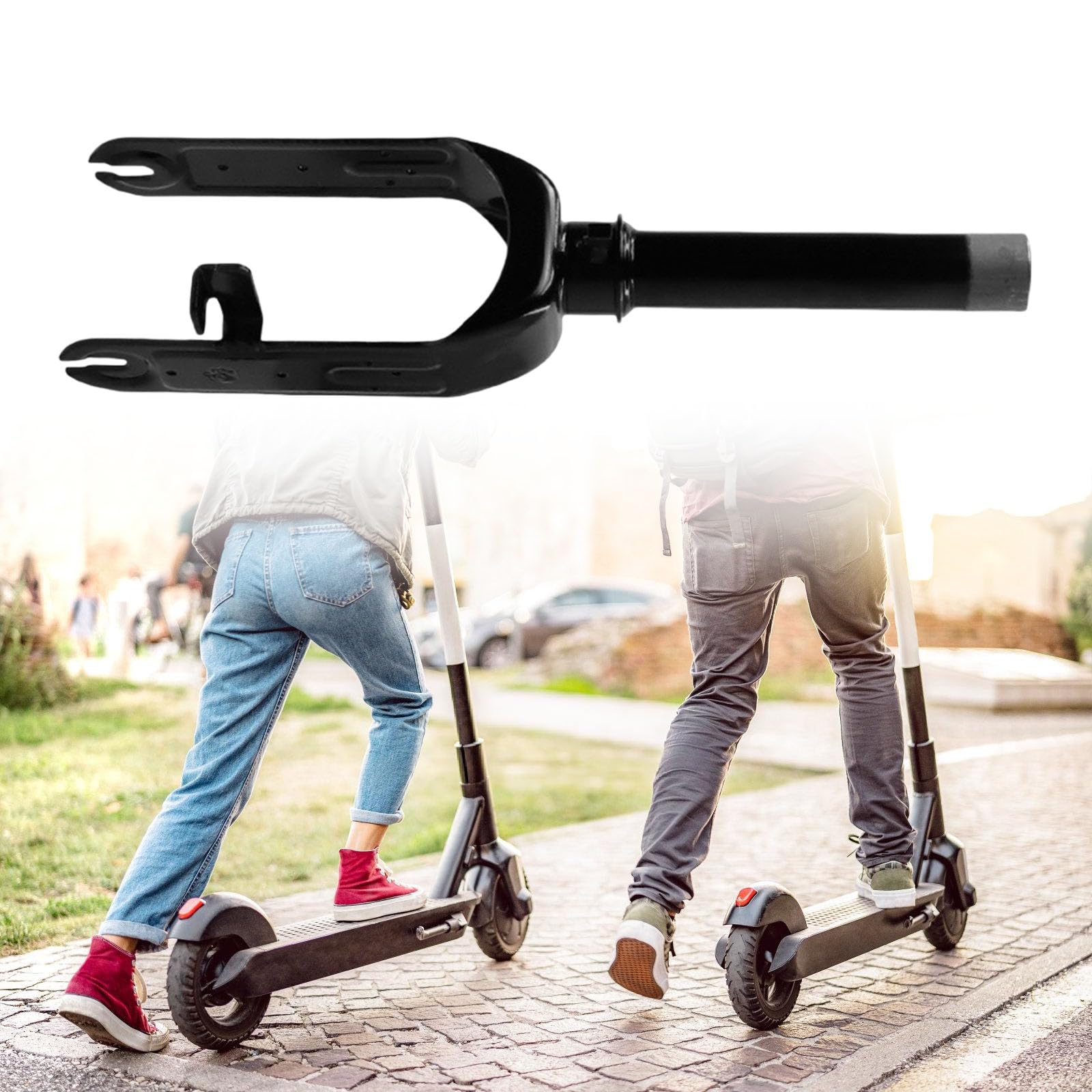 Elektroroller Vordergabel, Kickscooter Radhalterung, Ersatz Vorderradgabel, Elektroroller Zubehör für 30 Skateboard Ersatzteile