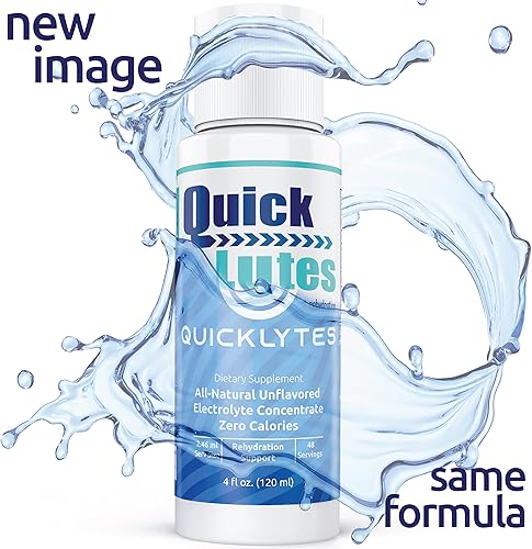 Miniatura 2 de Quicklytes Suplemento de electrolitos para hidratación rápida, sin calorías, sin azúcar, potasio, magnesio y sodio, alivio de calambres en las