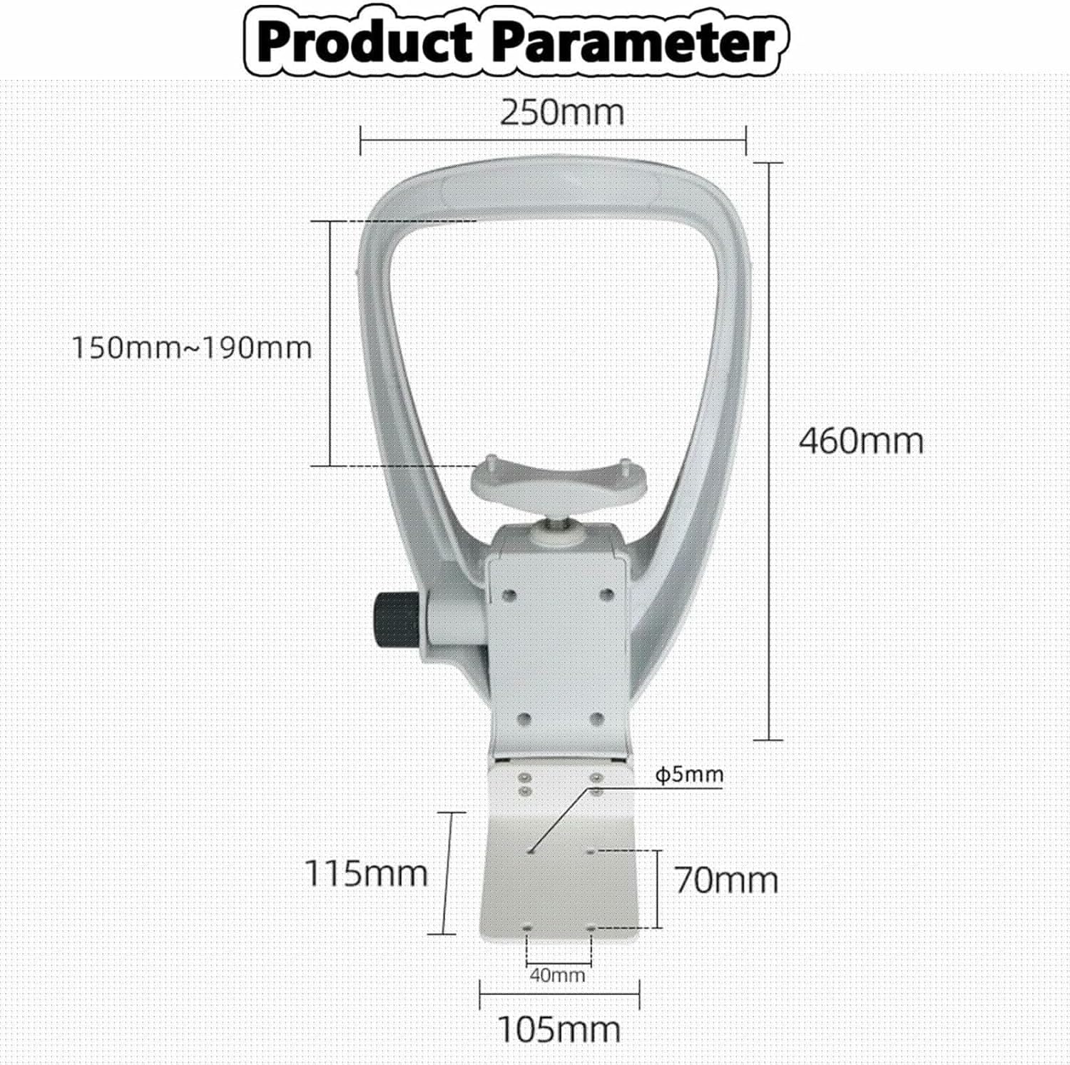 Adjustable Forehead Support & Chin Rest | Optometry Accessories | Vision Training Equipment | Ergonomic Design for Eye Exams | Compatible with Auto Refractometer-