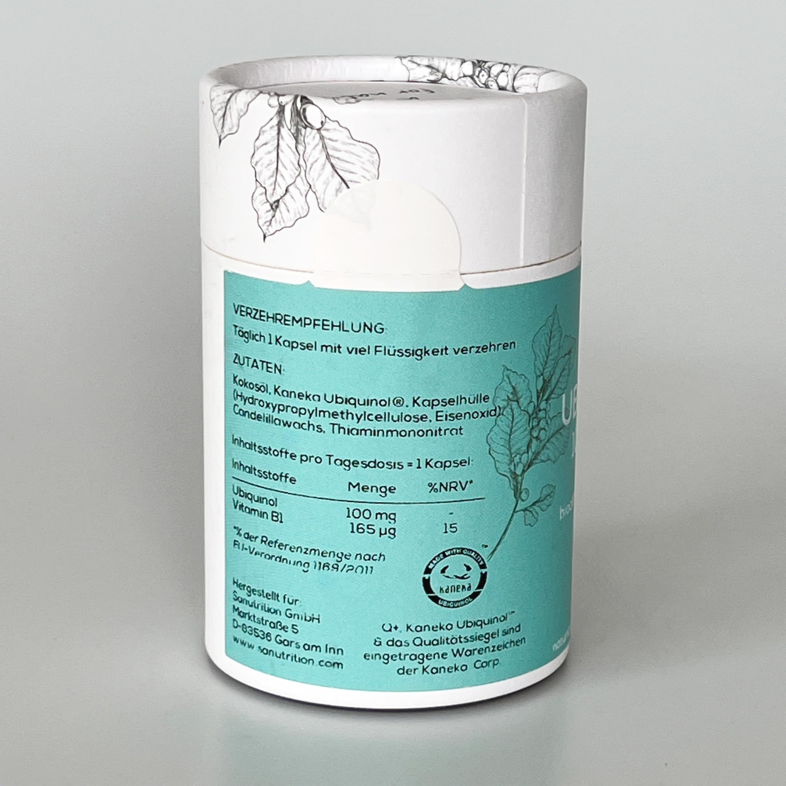 Kaneka Ubiquinol 100 mg | 60 capsule | Coenzima bioattivo Q10 | Vegano | In confezione di carta (1 pezzo (confezione da 60), 100 mg)