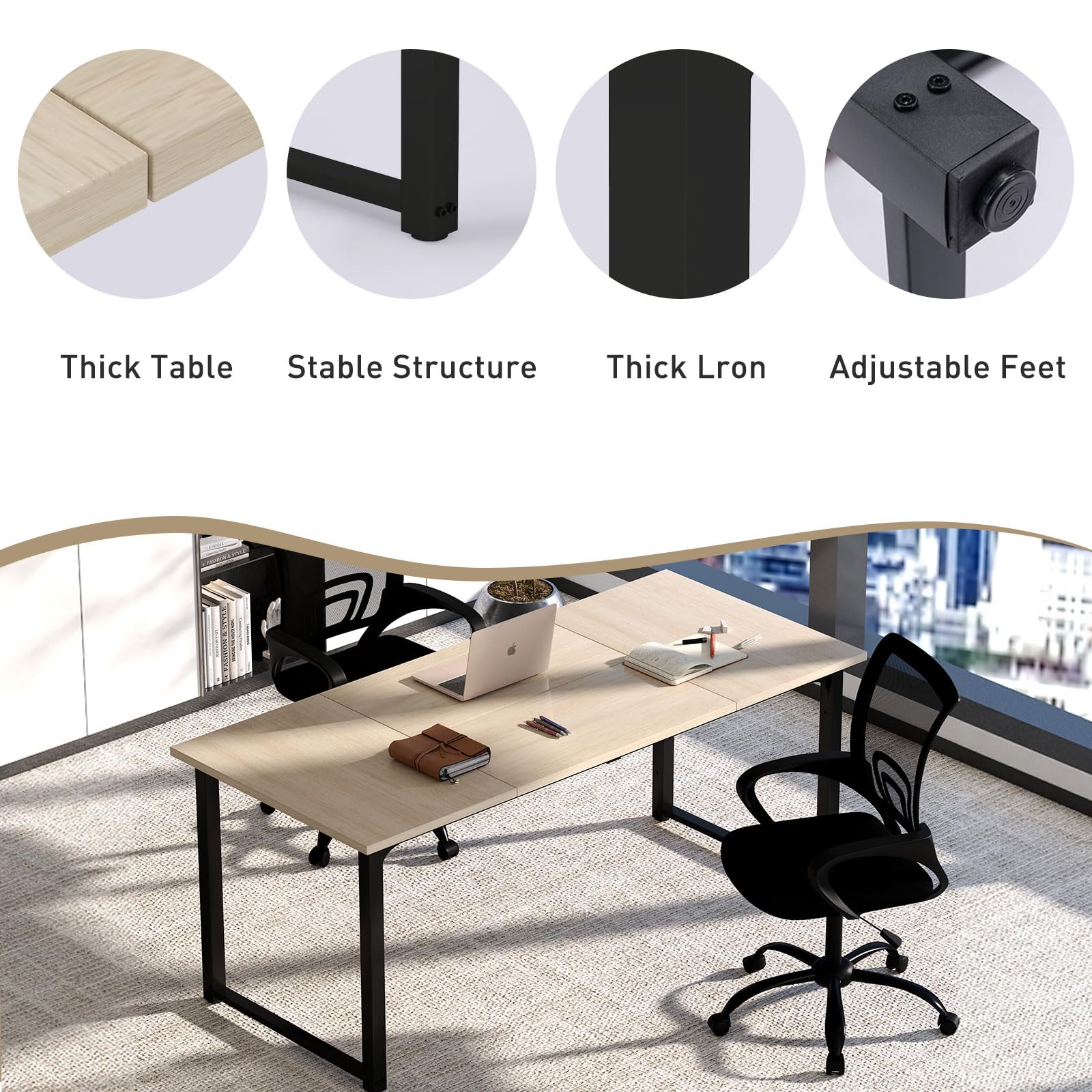 Amazon.com: Bonzy Home 24FT Conference Table, Modern Large Meeting