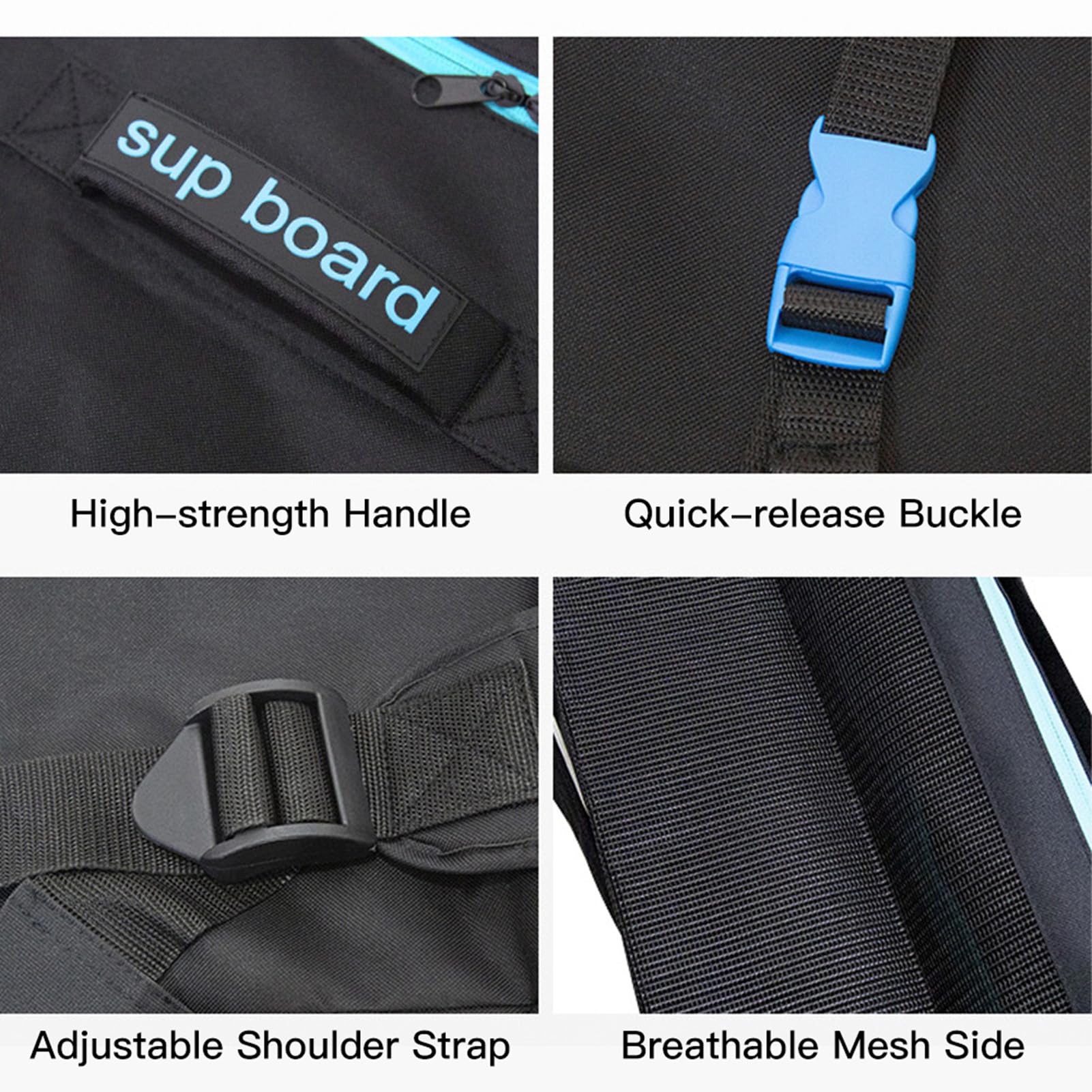 Kavolet Aufblasbare Paddleboard-Tasche SUP-Board-Tasche Surfbrett-Rucksack Reiserucksack für Surfbrett Tragetasche Schulterrucksack für Paddleboard SUP Stand Up Board 80L/105/125L(Optional)