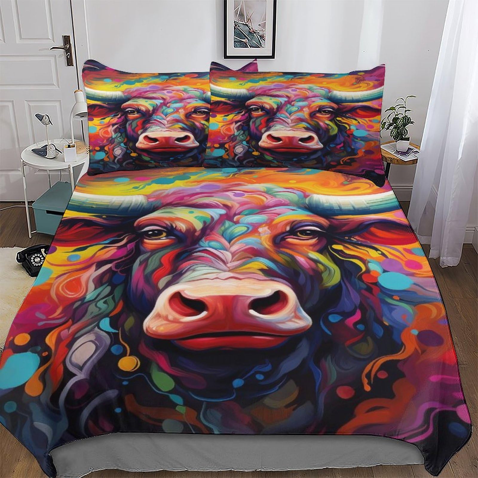Housse de couette hypoallergénique Buffle en microfibre douce