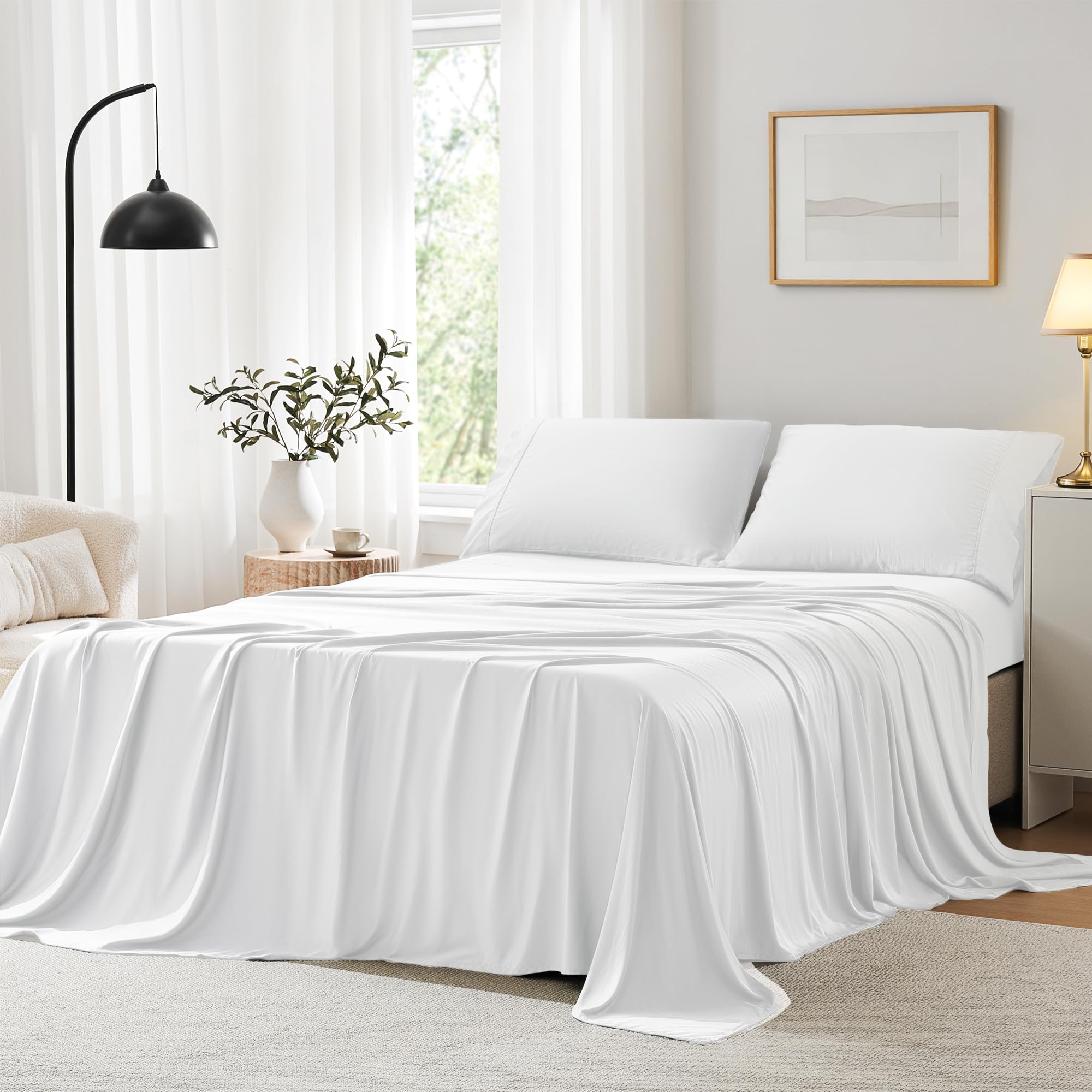 ACCURATEX Cooling Sheets Twin White