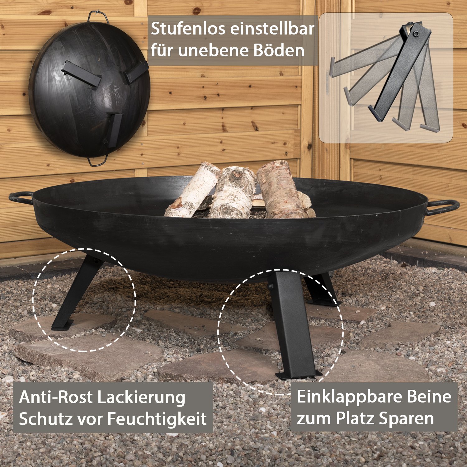 köhko Brasero, Diámetro 80 cm, para construir