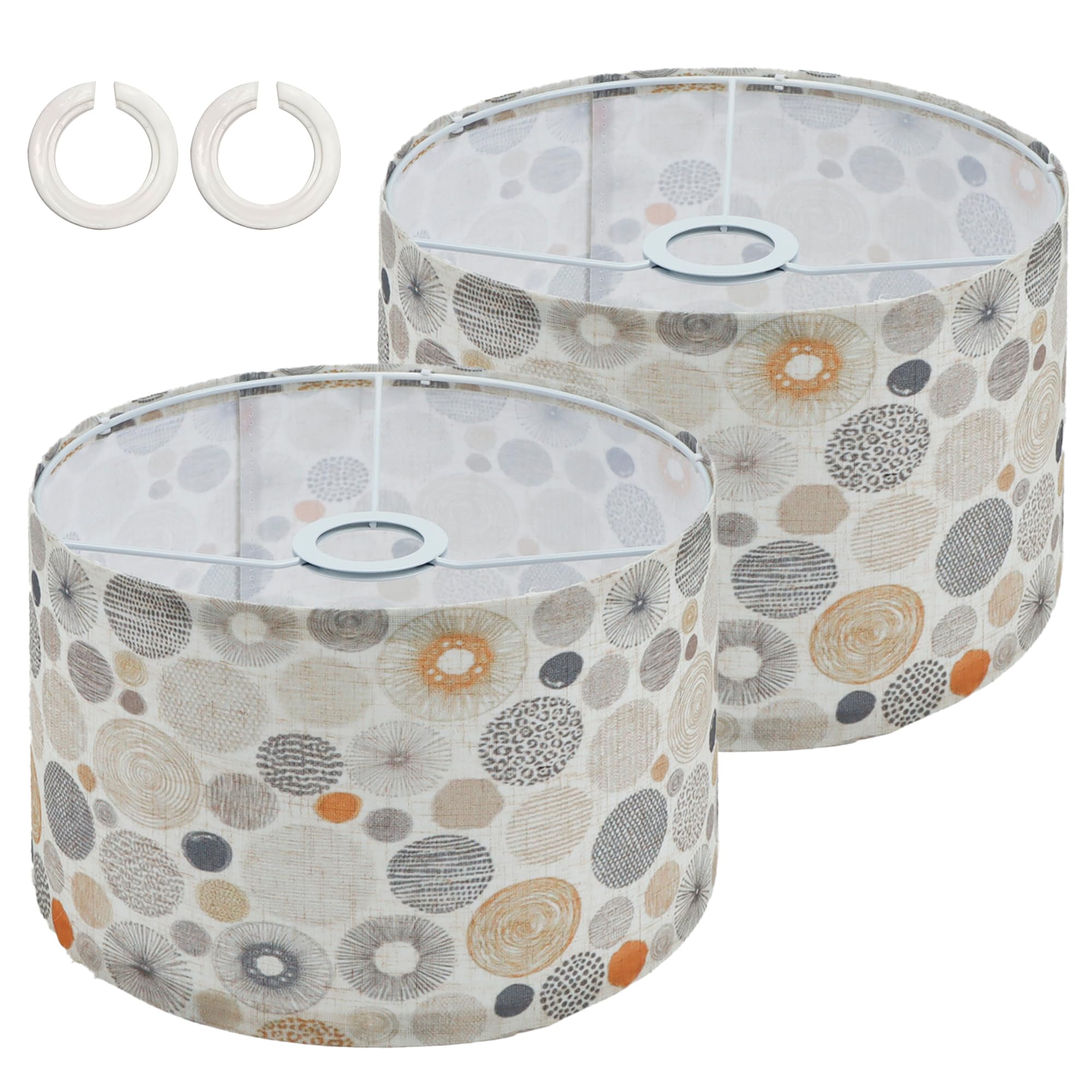 2Pcs lamp Shade,10" Fabric Light Shades,lampshades for Ceiling Lights