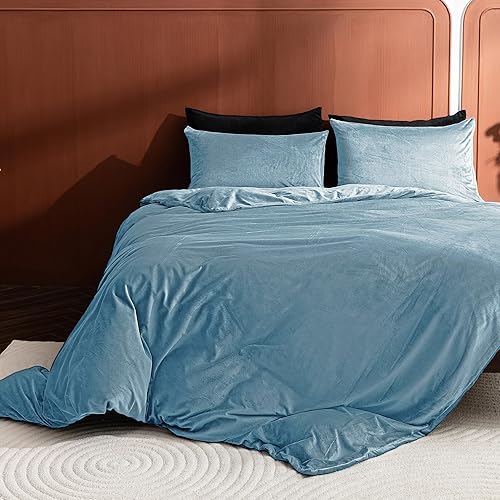 Miniatura 3 de Paquete de 2 fundas de almohada estándar de terciopelo con cremallera, súper suaves y acogedoras, fundas de almohada de franela de lujo con